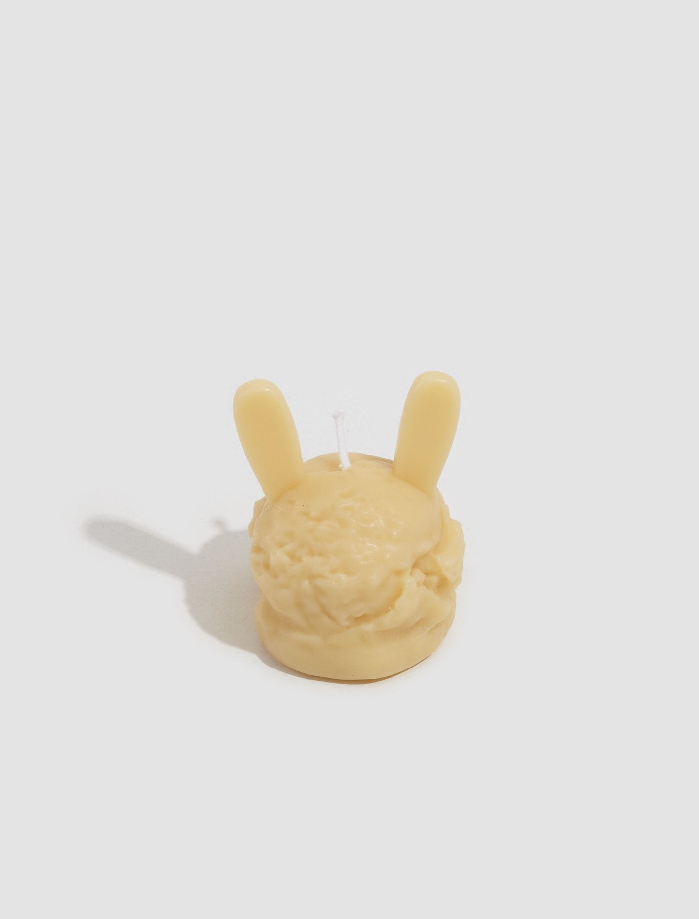 Cool Bunny Candle in Beige