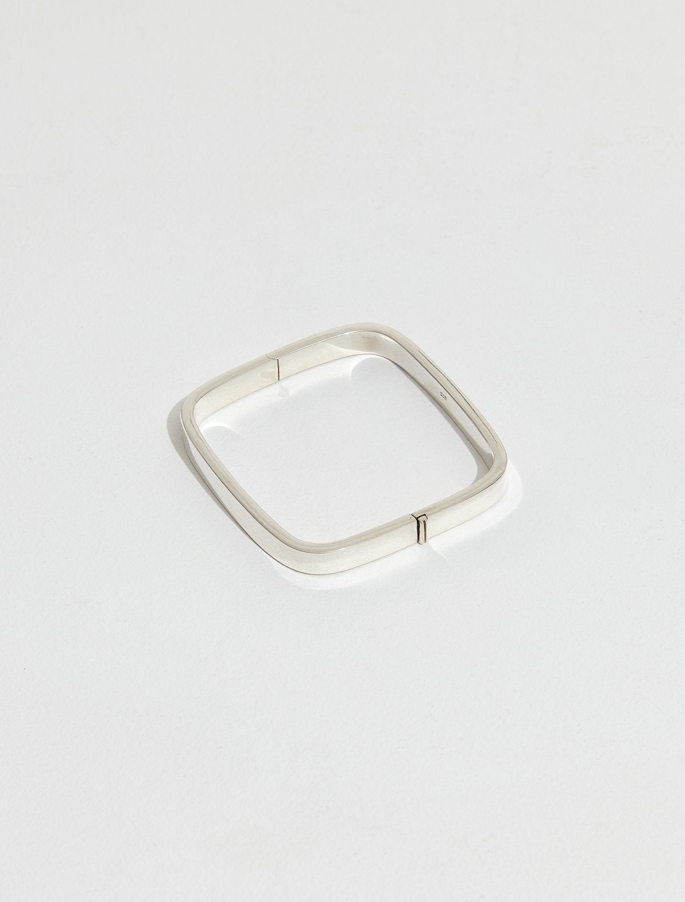 17g Sterling Silver (925) Square Bangle Bracelet