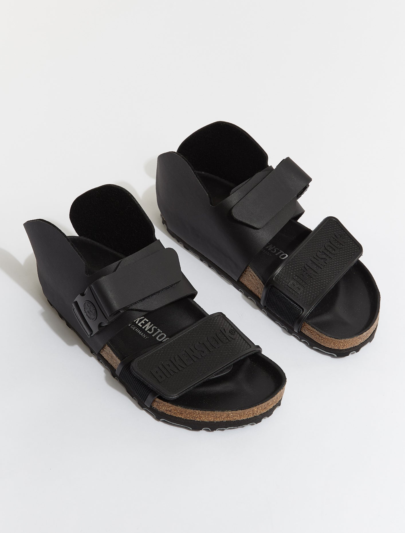 x CSM Rotterdam Moto Boot Low Sandals in Black