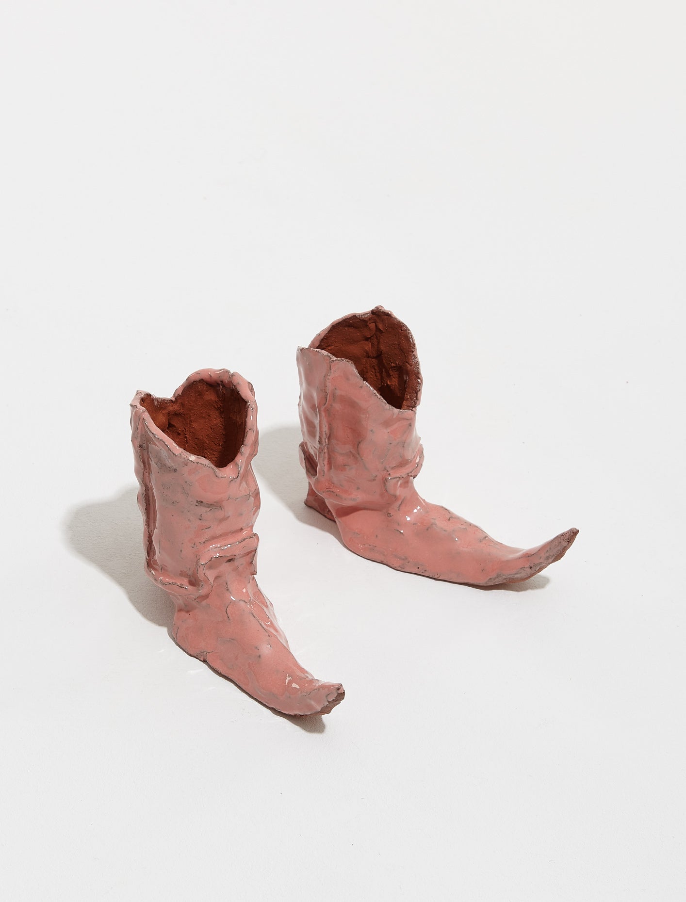 Cowboy Boot Candle Holders in Pink