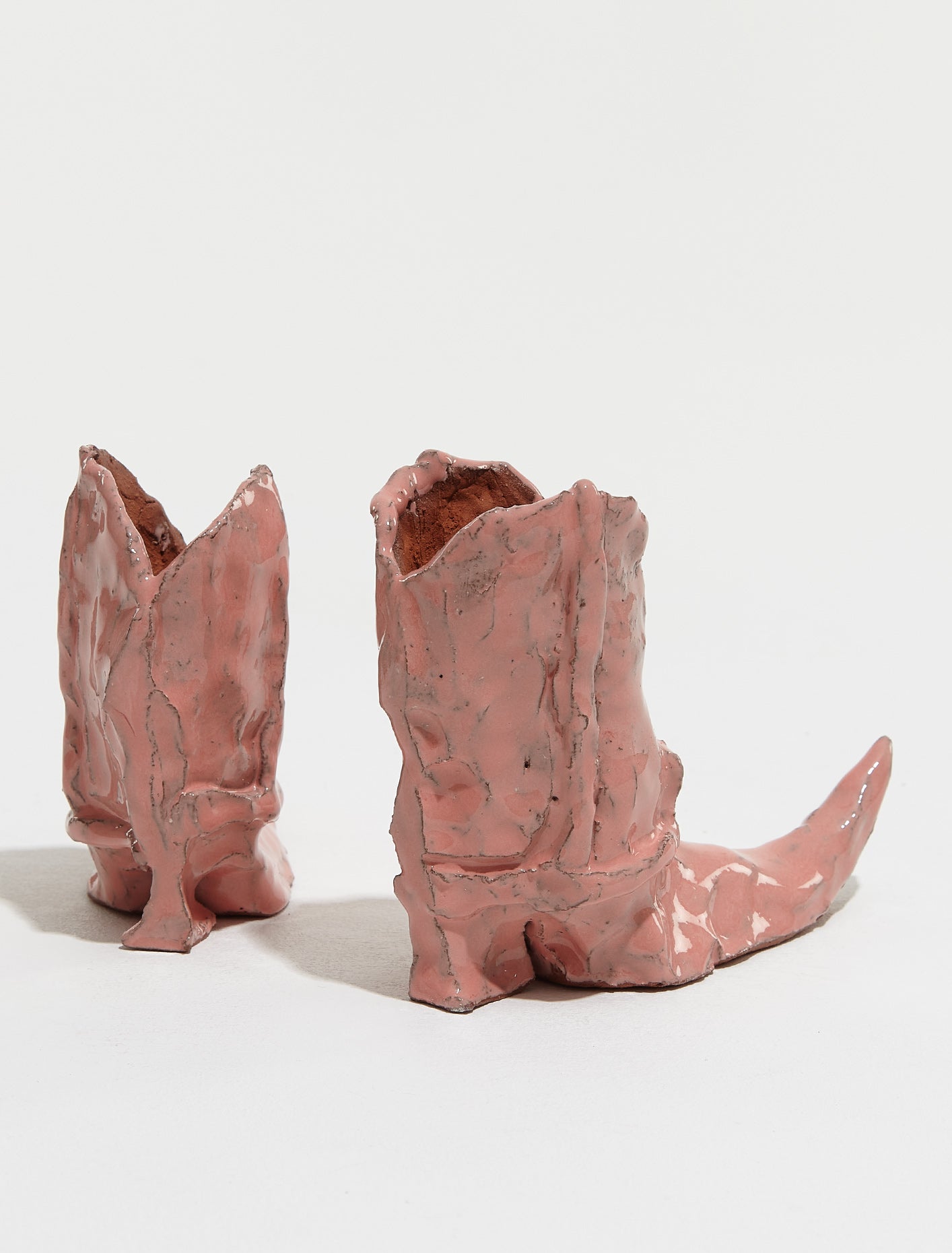 Cowboy Boot Candle Holders in Pink