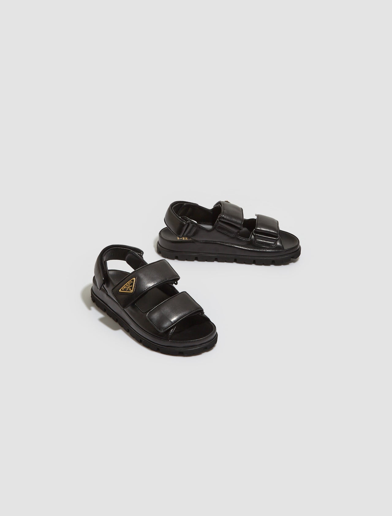 Nappa Leather Sandals in Black