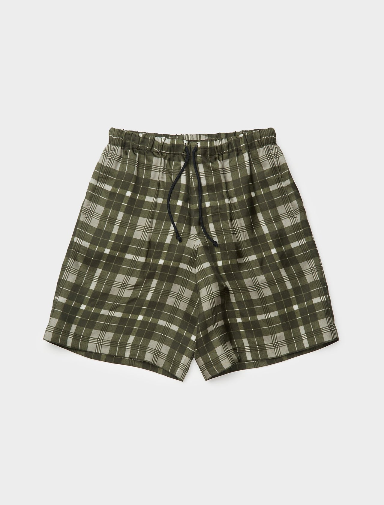 Piper Printed Satin Shorts in Green