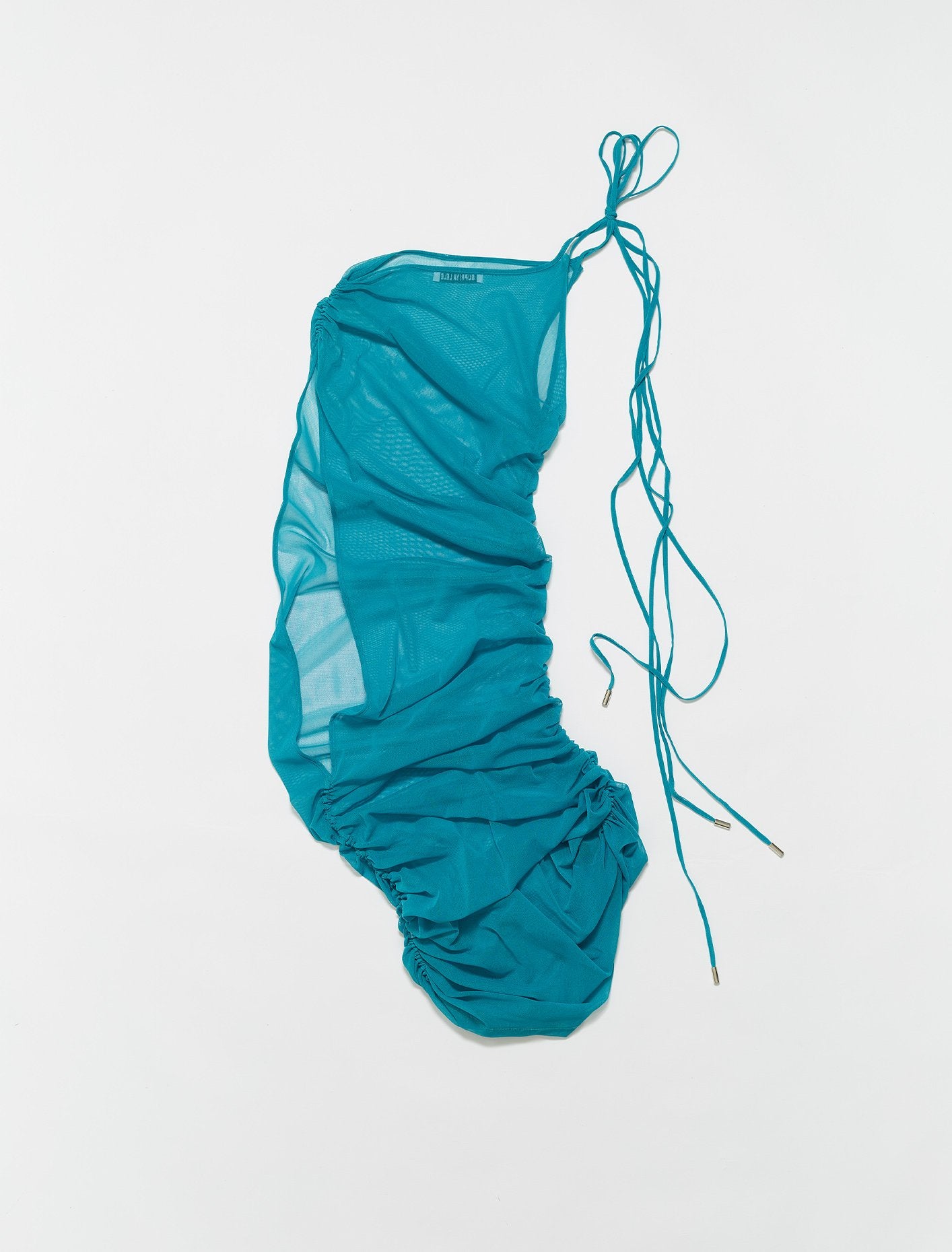 Ruched Mesh Dress