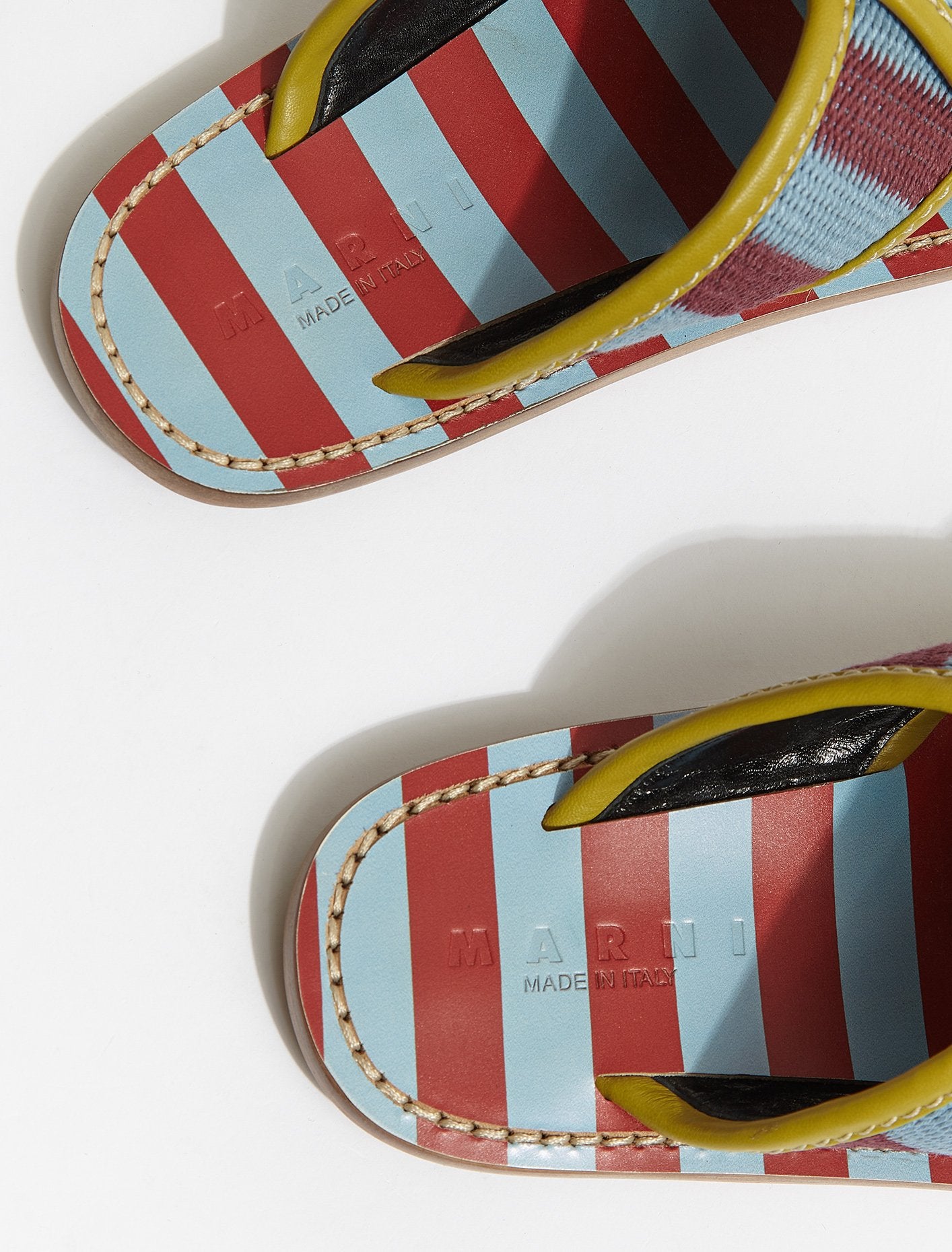 Stripe Cross Over Sandal