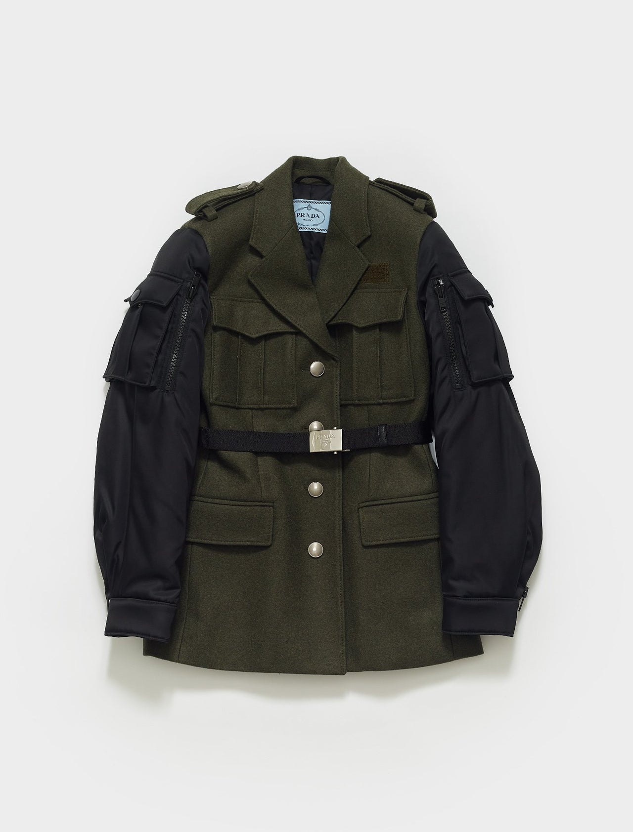 Loden and Nylon Gabardine Jacket