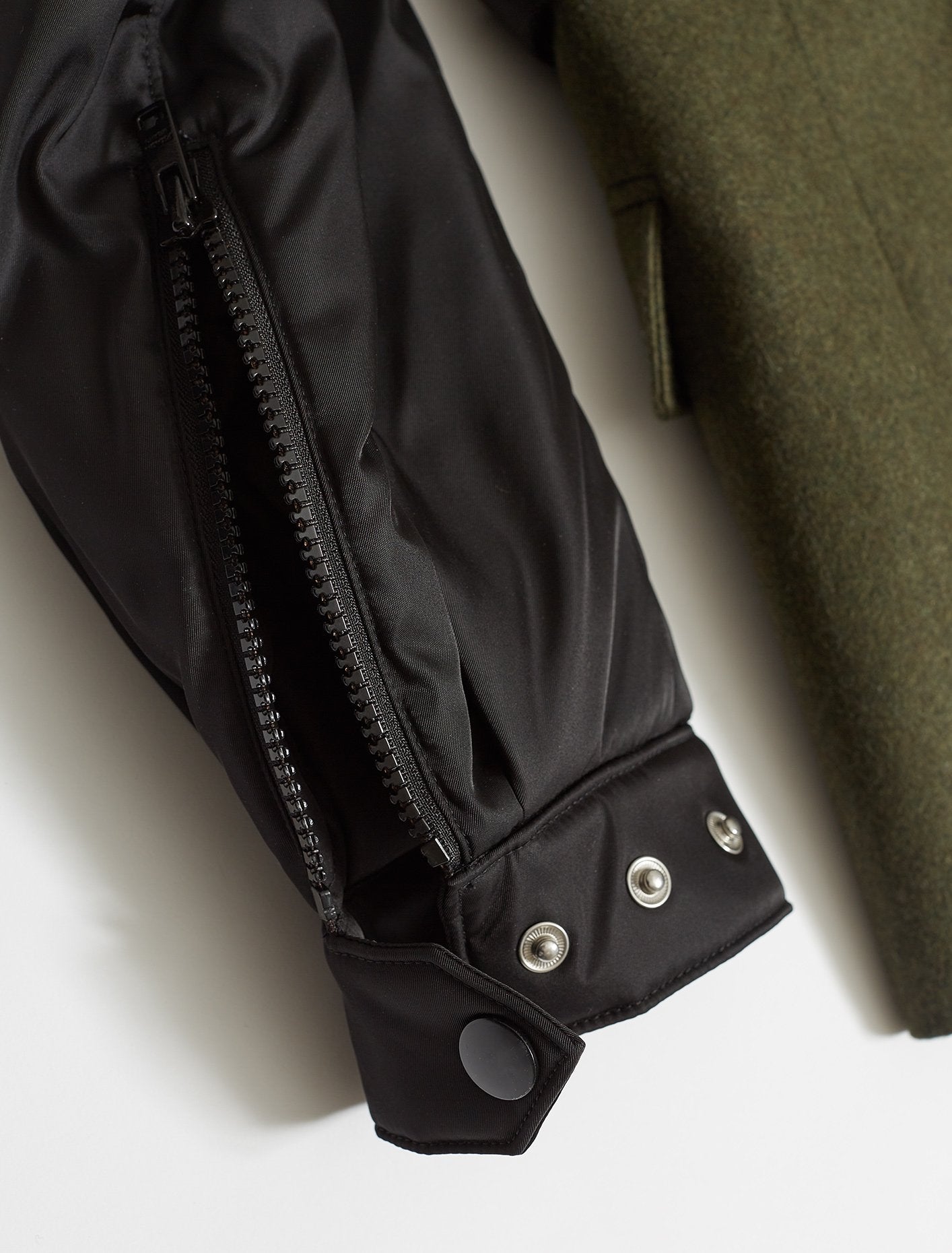 Loden and Nylon Gabardine Jacket