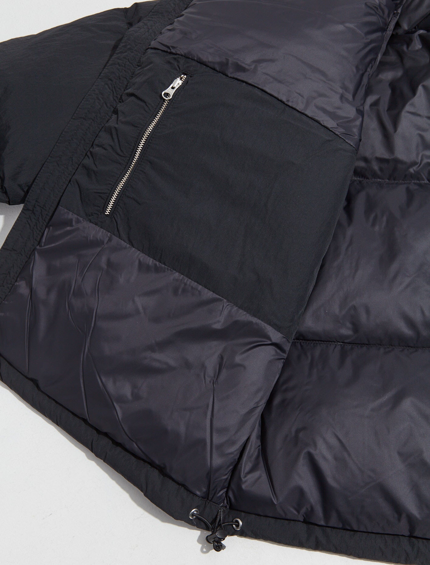 Nylon Down Puffer in Black