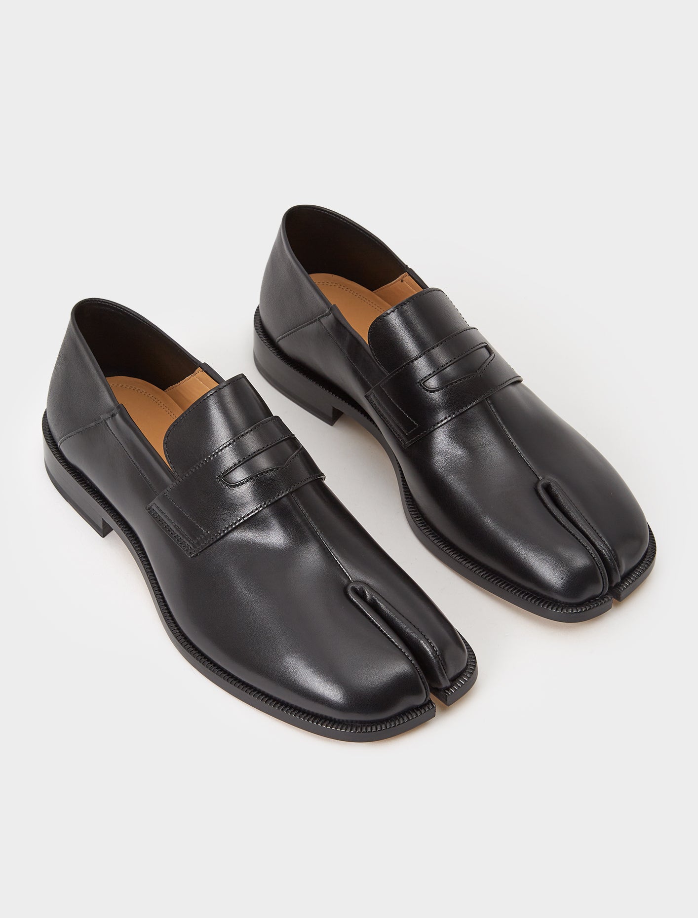 Tabi Slip-On Loafers in Black