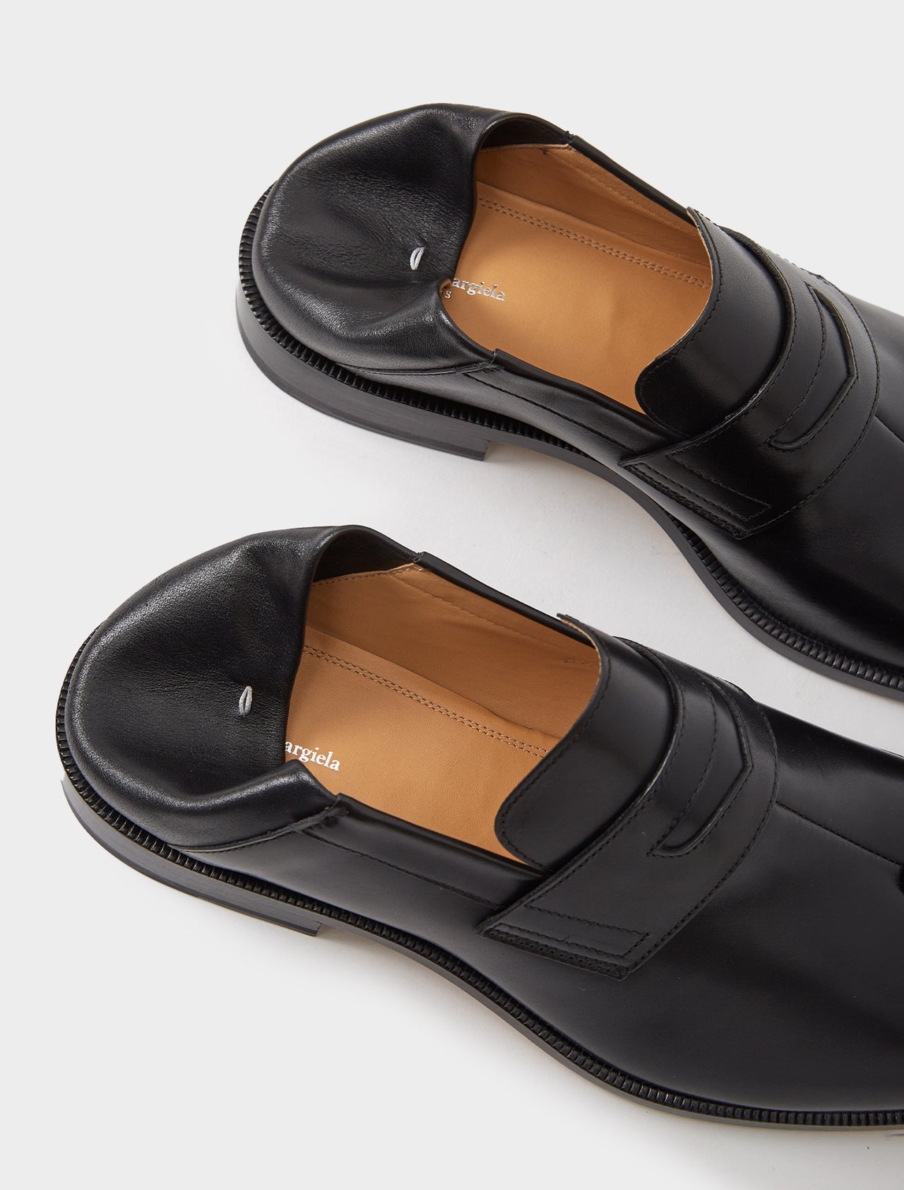 Tabi Slip-On Loafers in Black