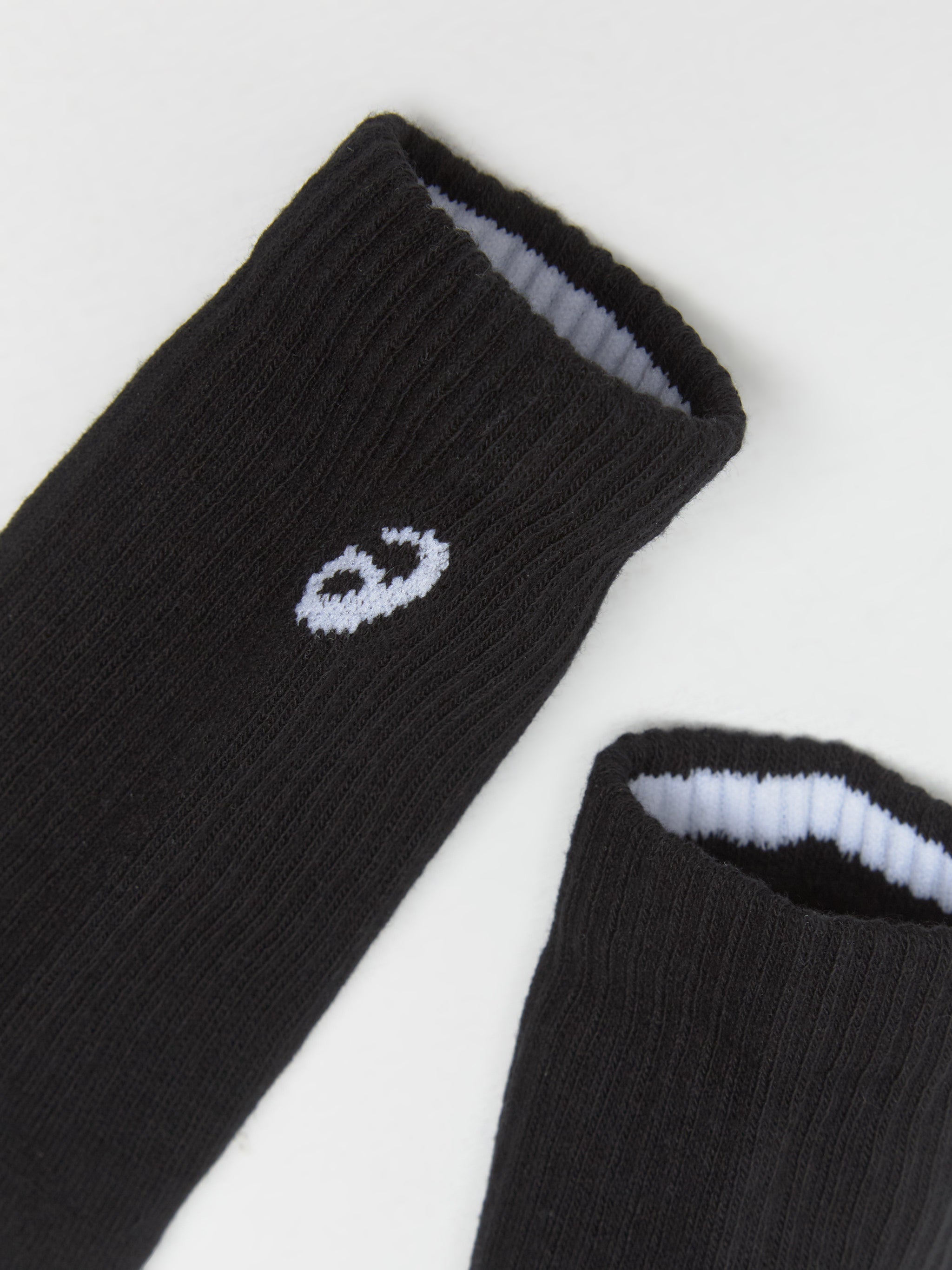 3 Pack Crew Socks in Black