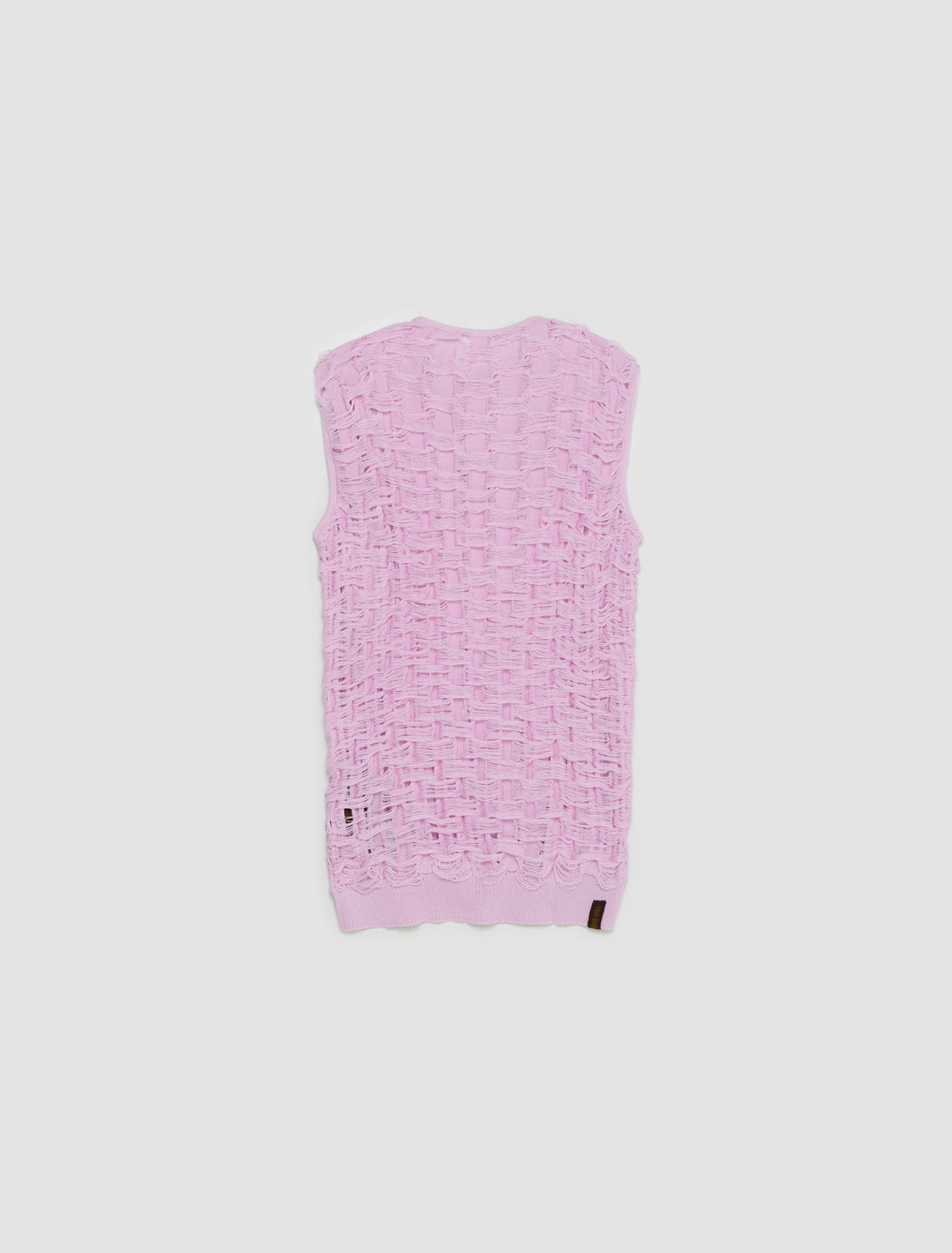Torn Tank Top in Sickpink