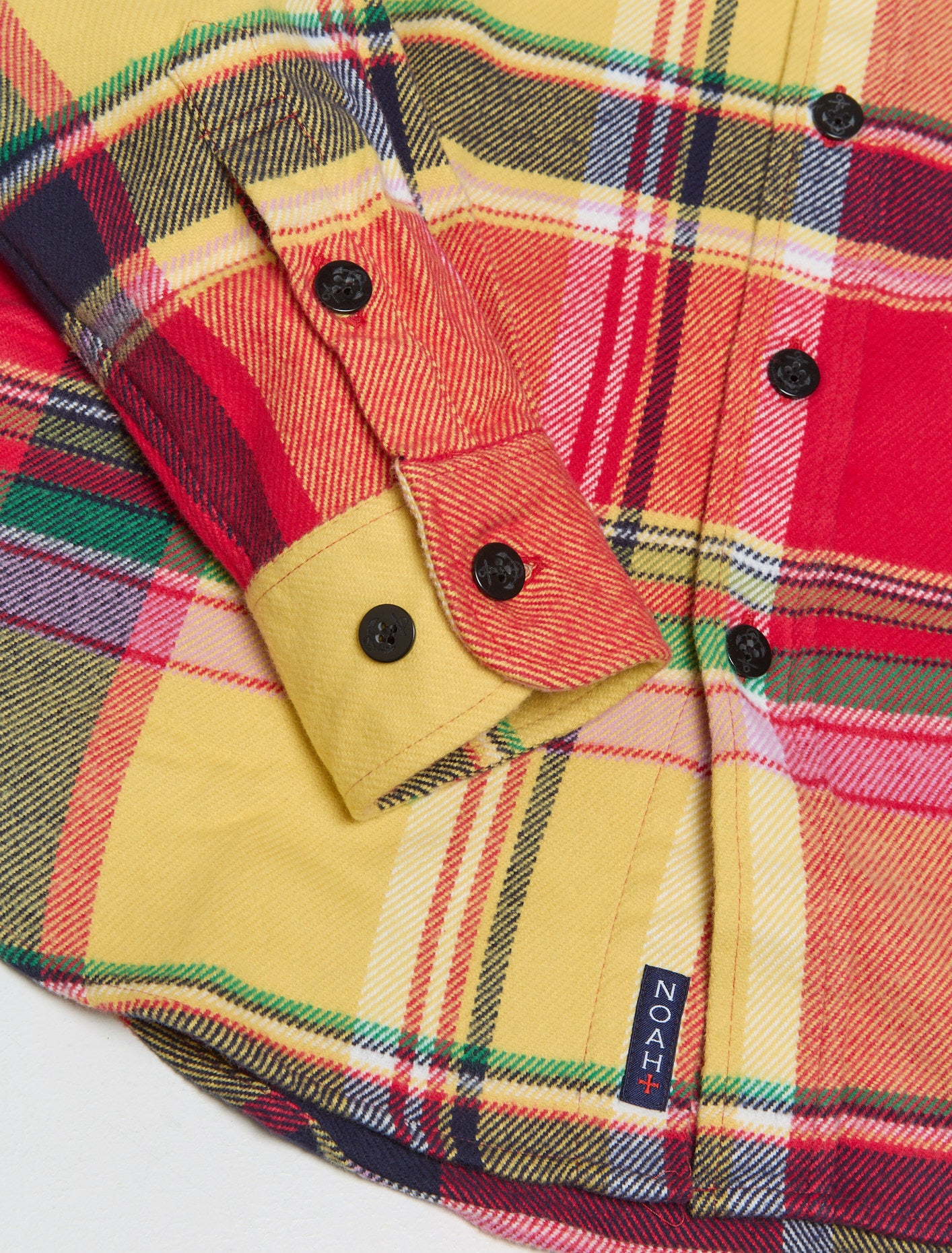 Bright Plaid Heavyweight Flannel Shirt in Yellow