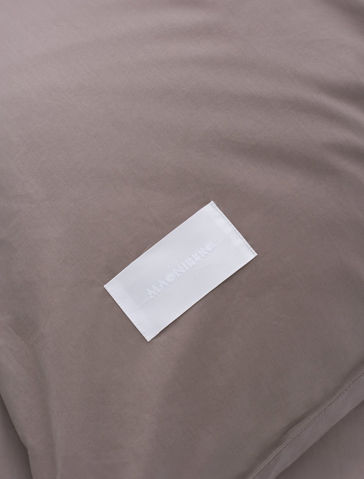 Pure Poplin Pillow Case in Mud