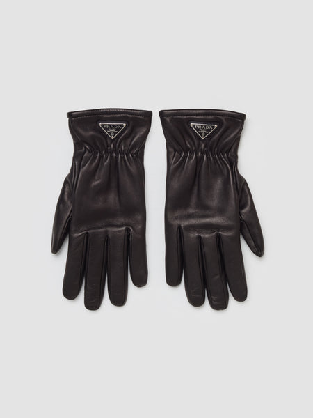 prada handschuhe herren Prada - Nappa Leather Gloves in Black