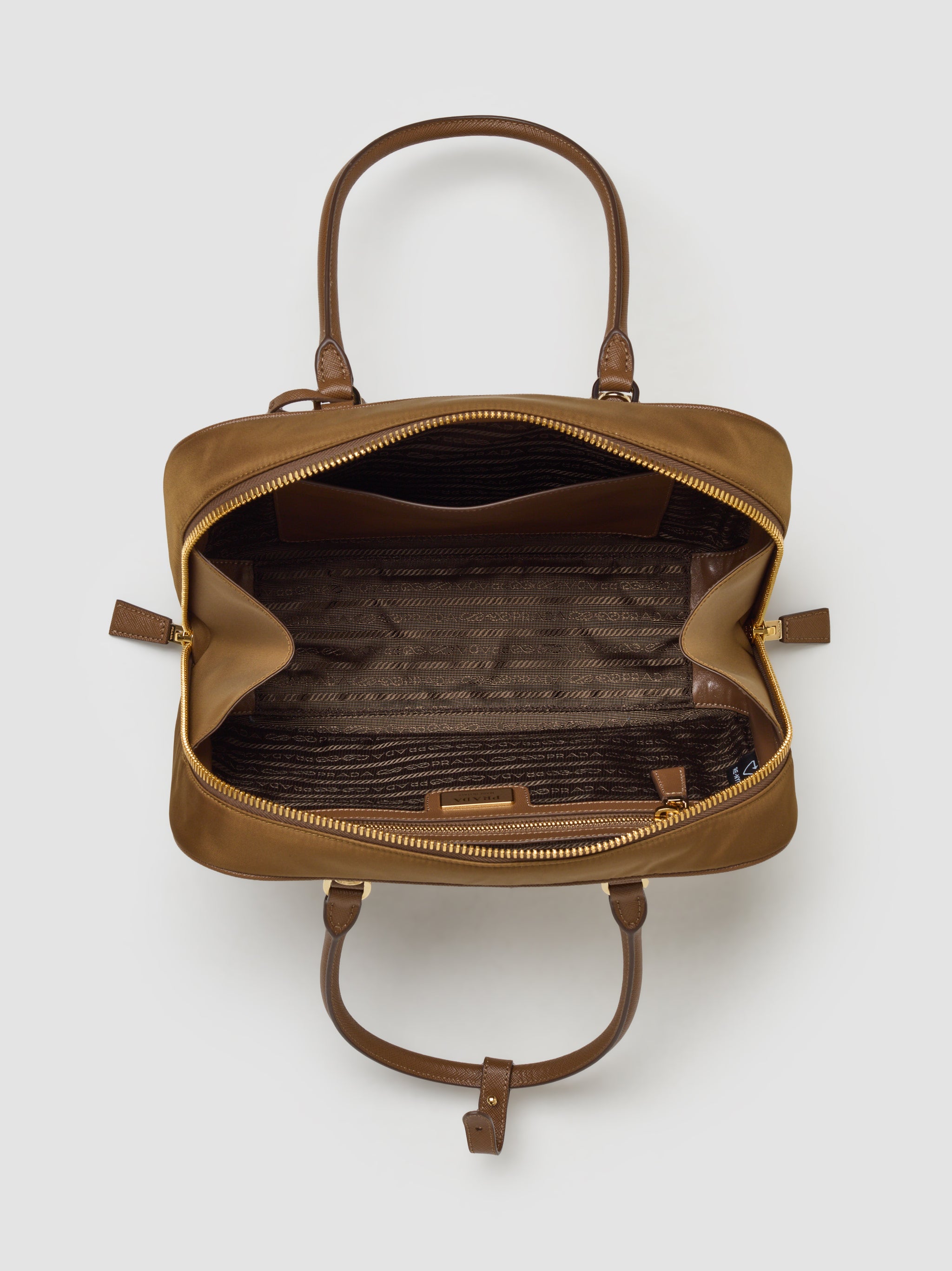 Re-Edition 1978 Medium Re-Nylon and Saffiano Leather Bag in Cork Beige