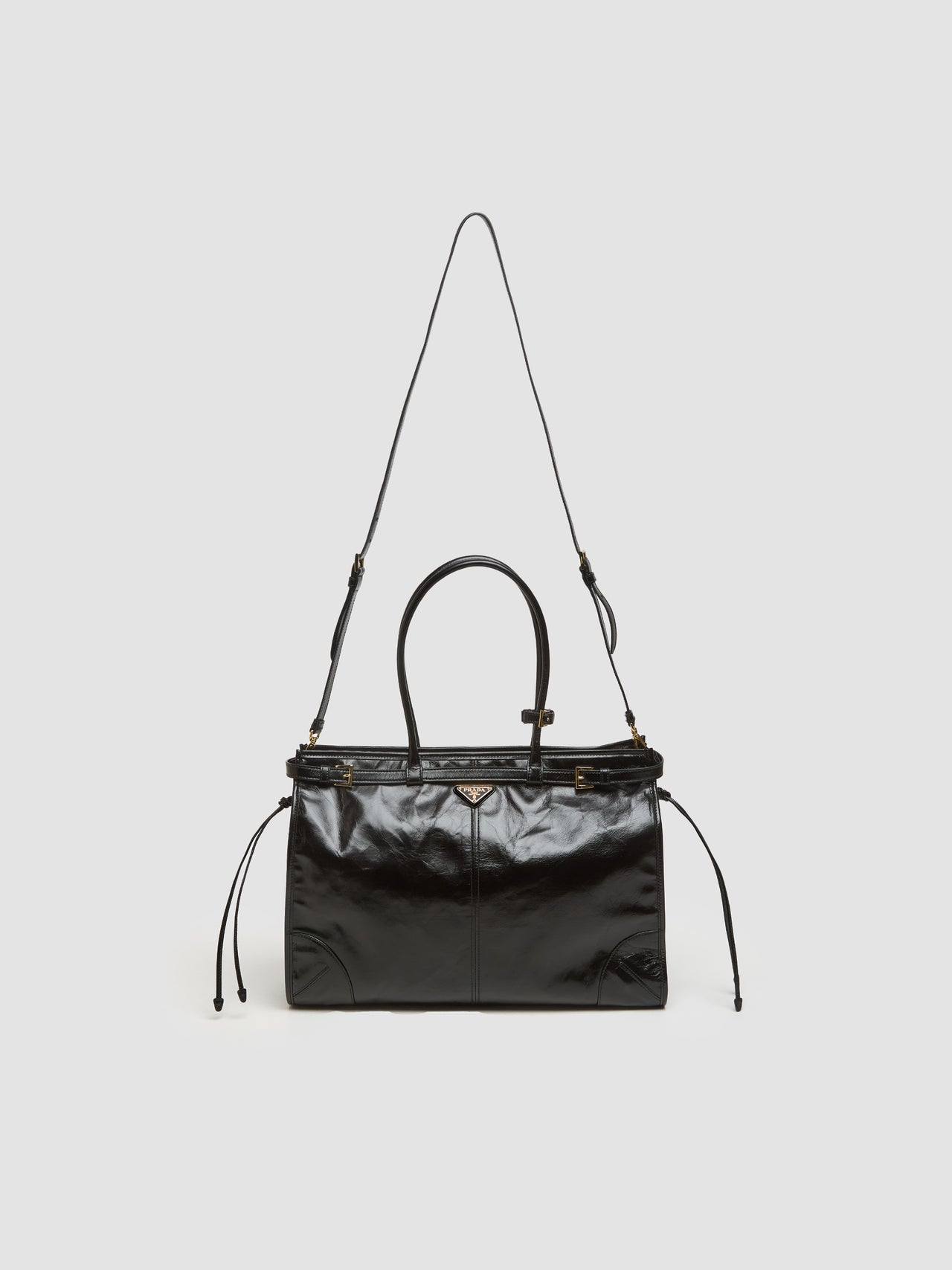 Large Leather Handbag in Black