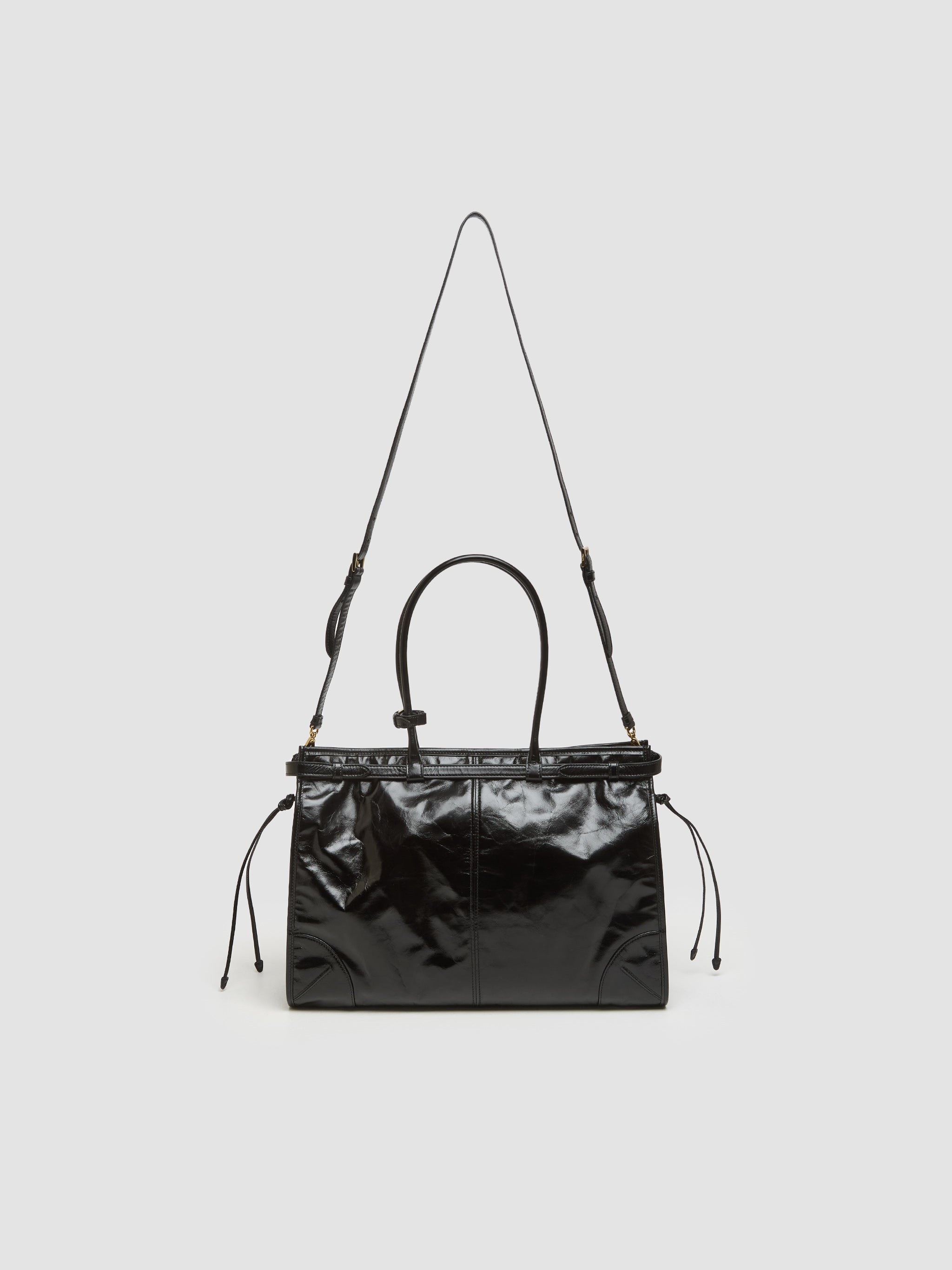 Large Leather Handbag in Black