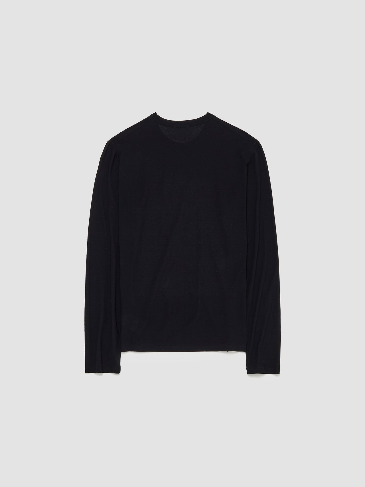 Cotton Long-Sleeve T-Shirt in Black