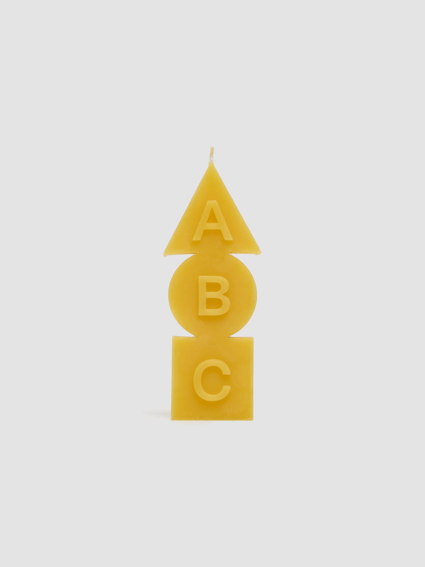 ABC Candle in Natural