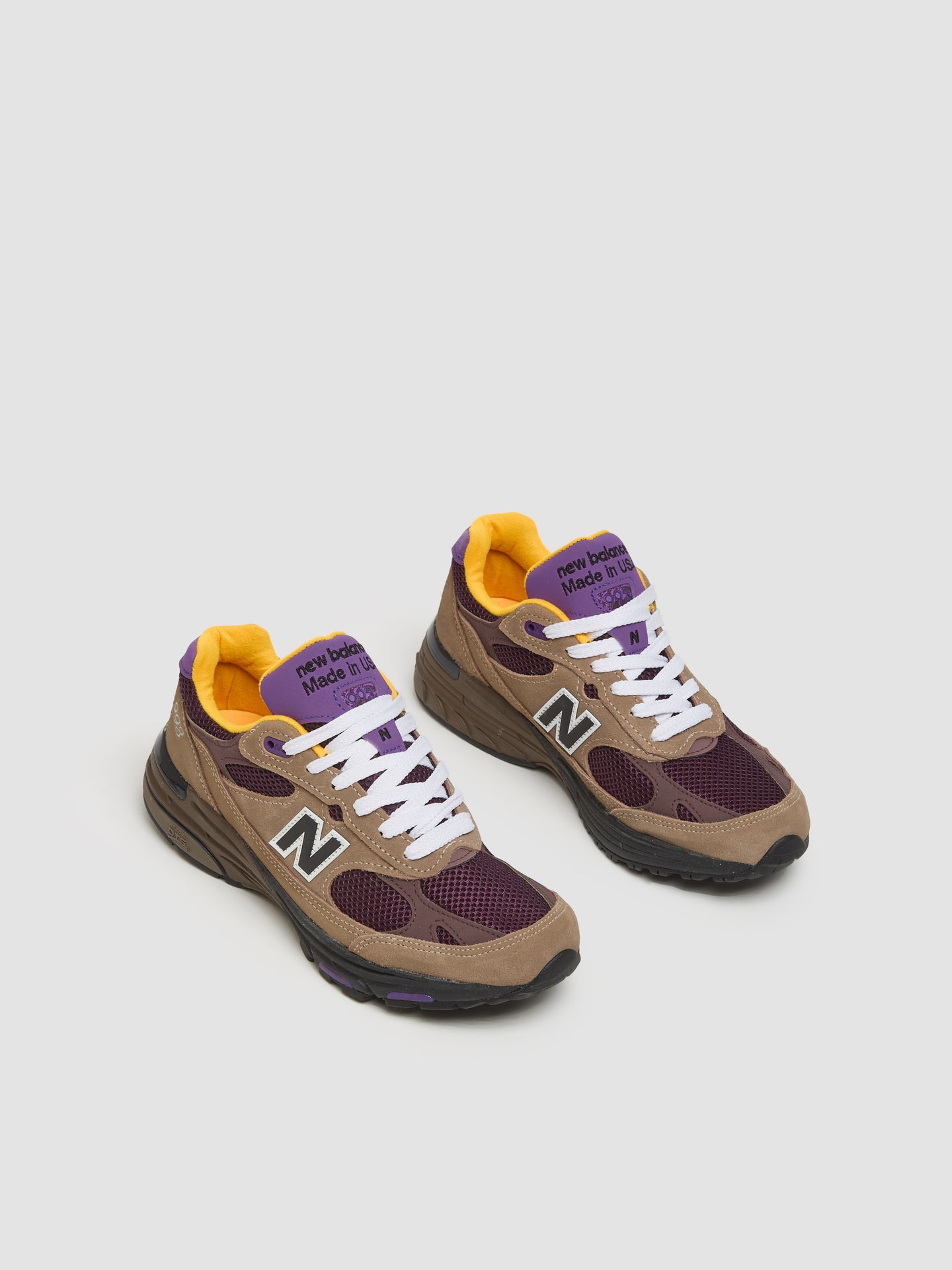 993 'Made in USA' Sneaker in Mushroom & Midnight Violet