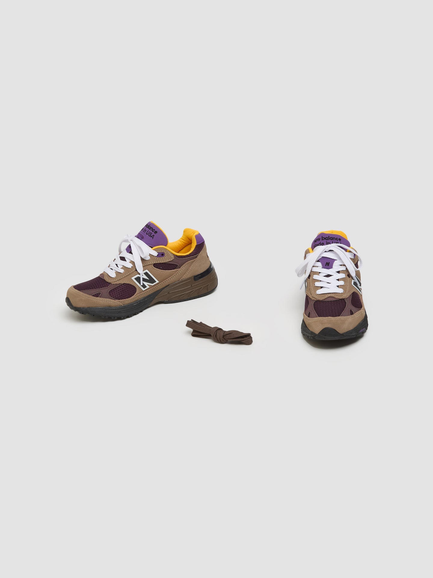 993 'Made in USA' Sneaker in Mushroom & Midnight Violet