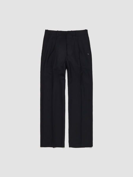 Our Legacy - Borrowed Chino Trousers in Black Panama Wool