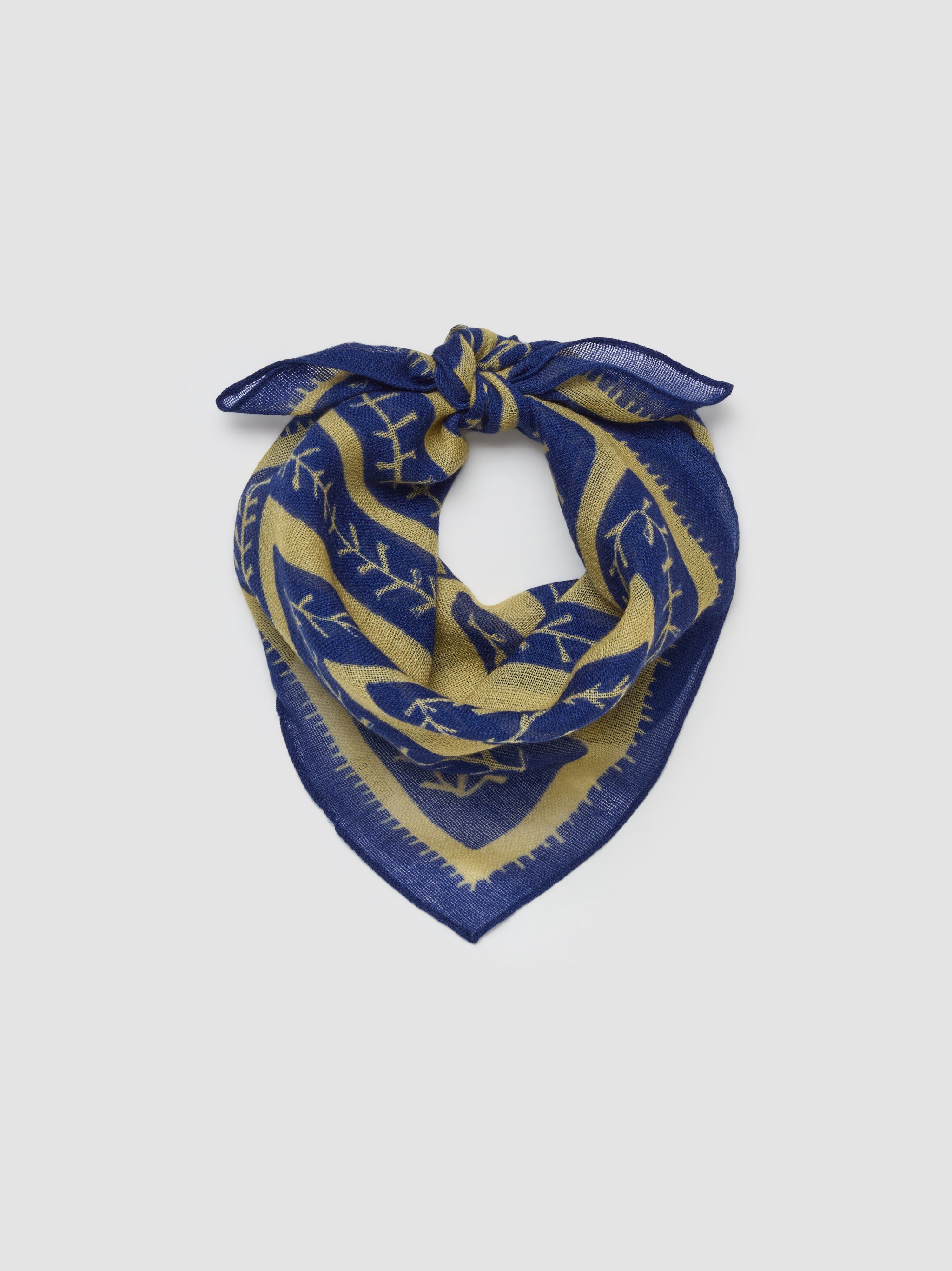 Soroche Wool Bandana in Andean Blue