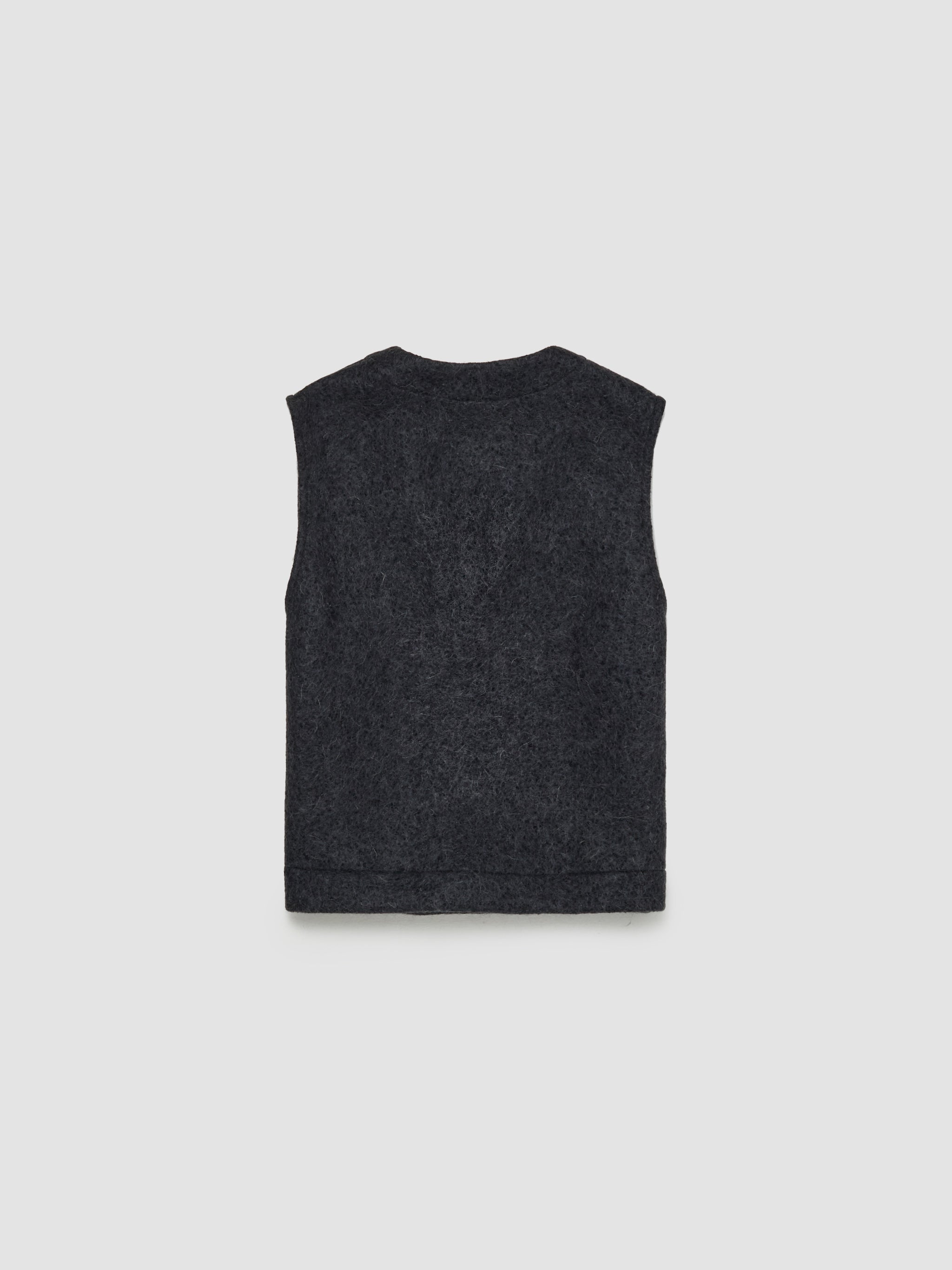 Ayavi Vest in Boiled Mohairy Grey