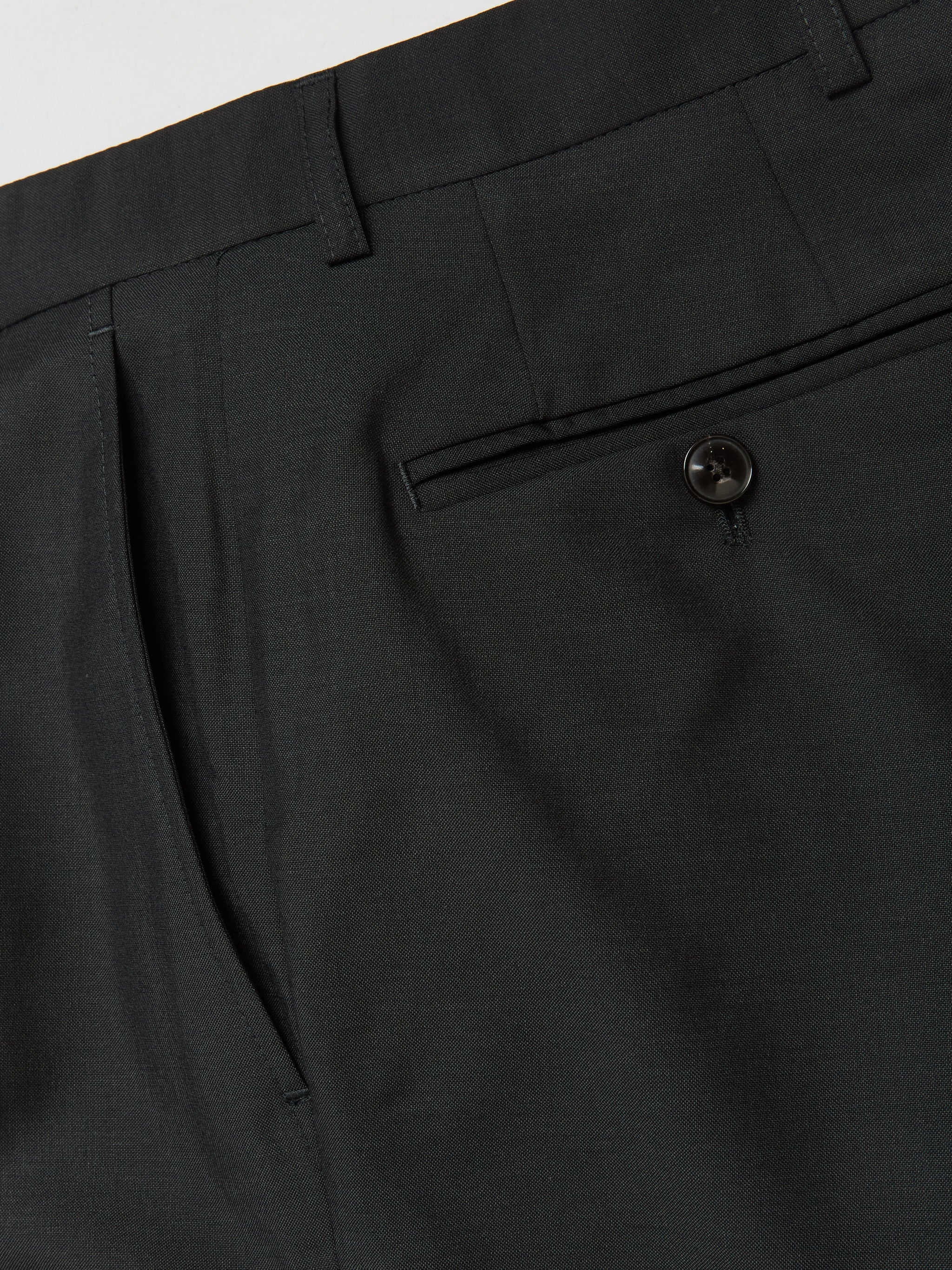 Relaxed Tailored Trousers in Dark Green