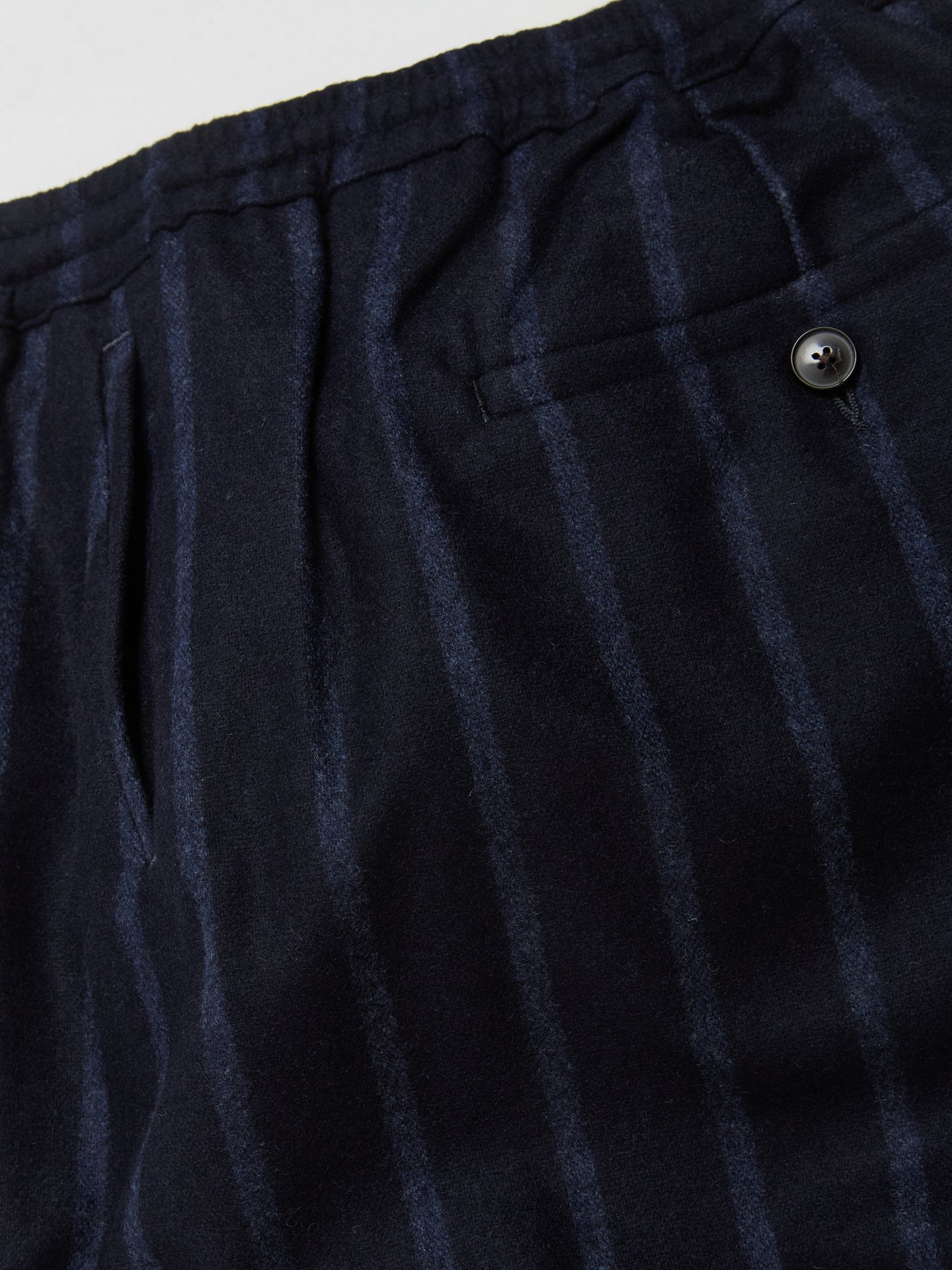 Samurai Trousers in Oscuro Navy Stripes