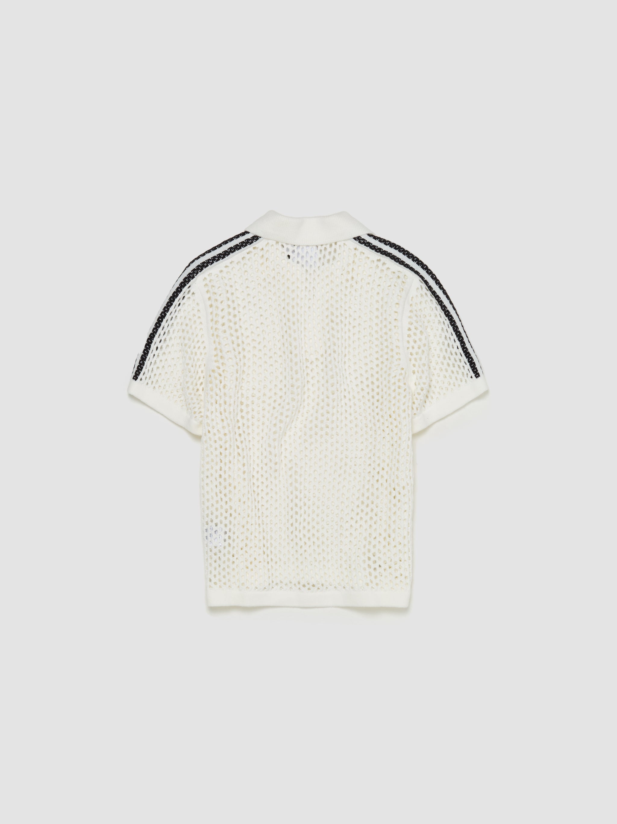 x CLOT Crochet Polo in White