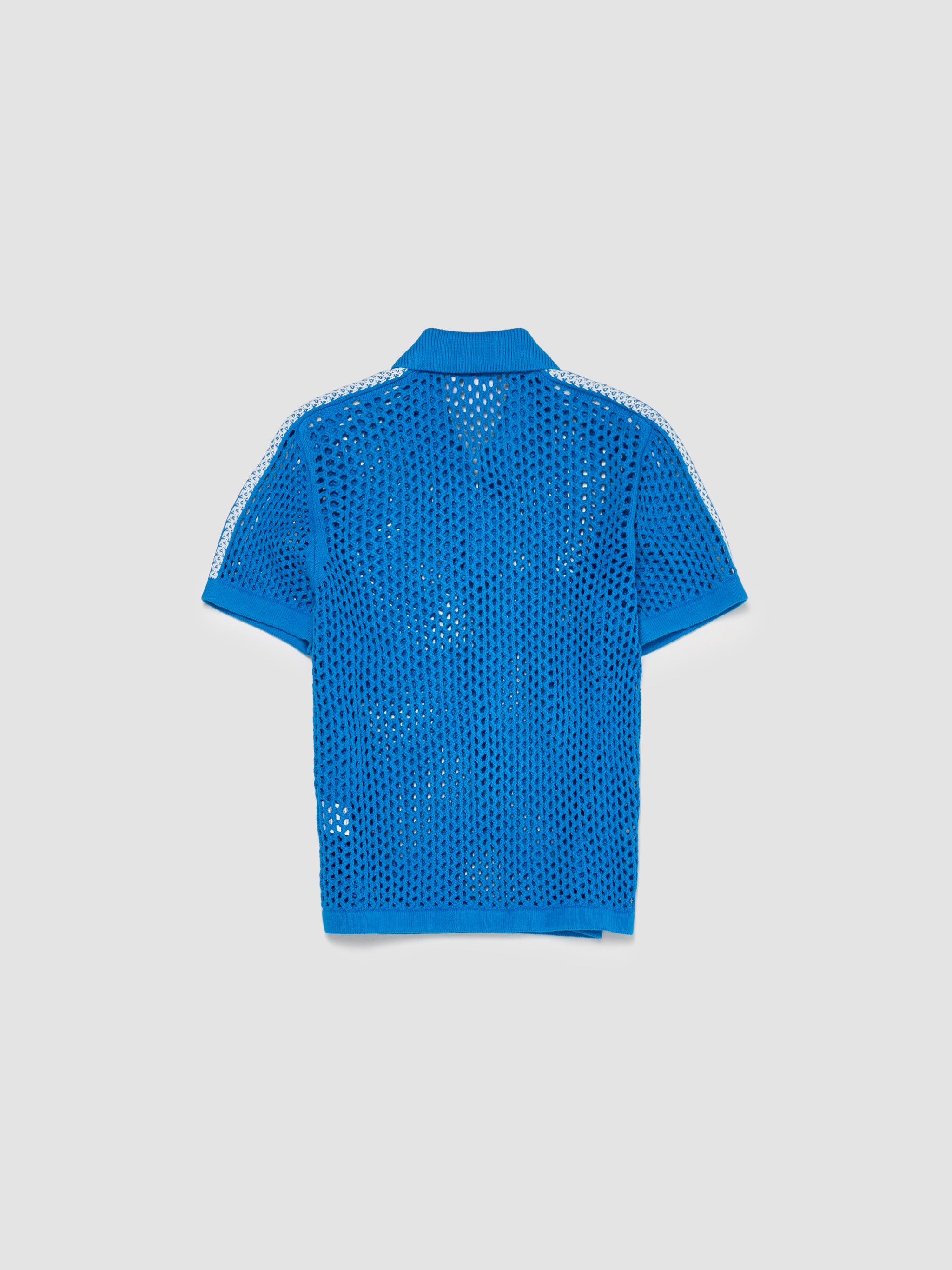 x CLOT Crochet Polo in Blue