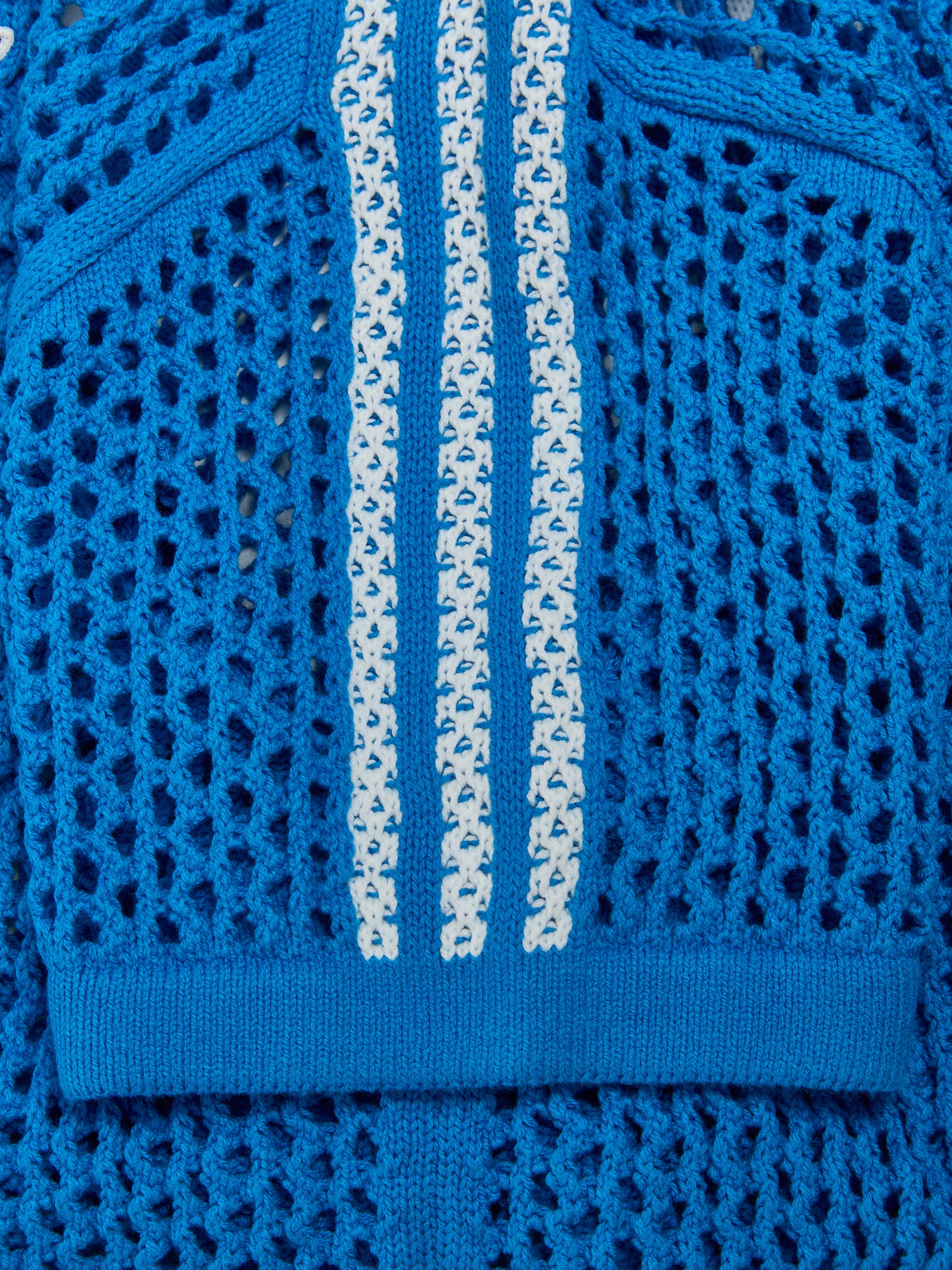 x CLOT Crochet Polo in Blue