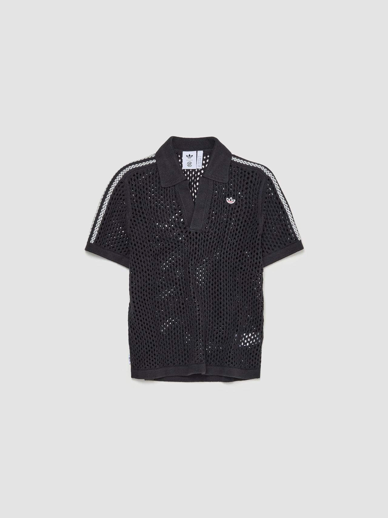 x CLOT Crochet Polo in Carbon