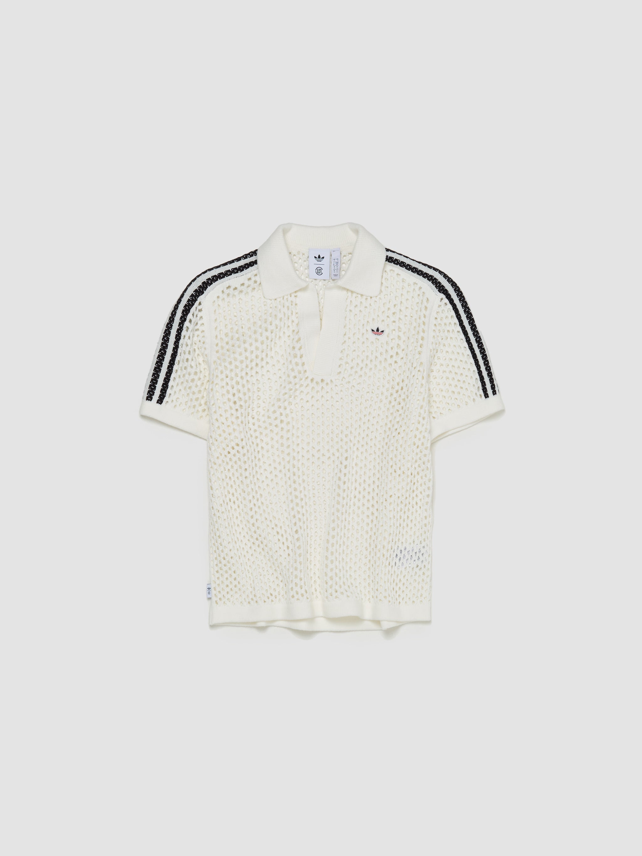 x CLOT Crochet Polo in White