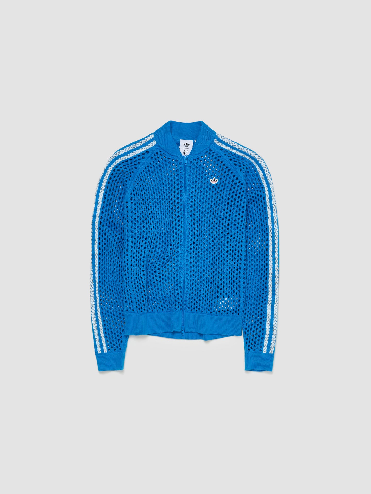 x CLOT Crochet Track Top in Blue