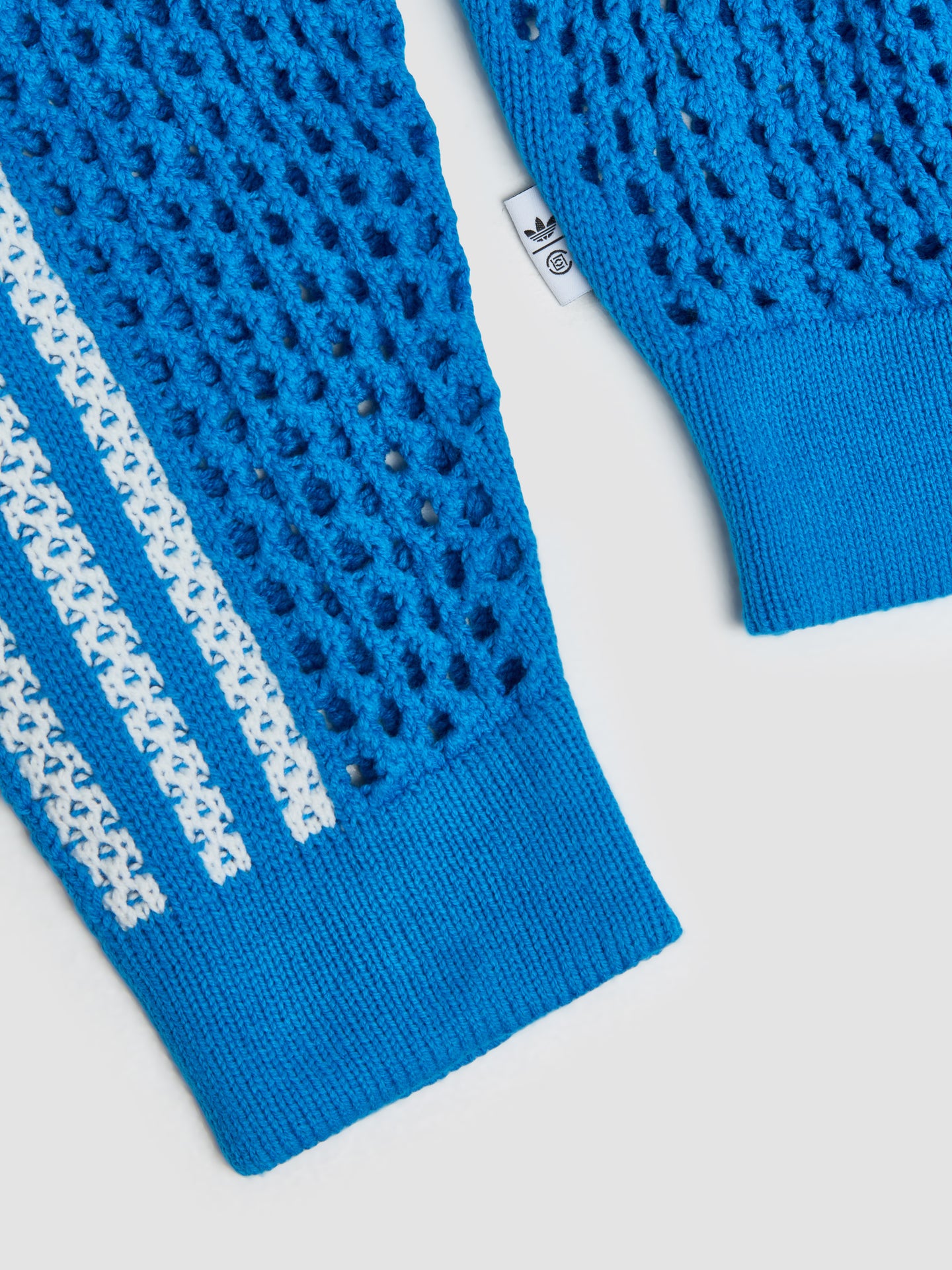 x CLOT Crochet Track Top in Blue