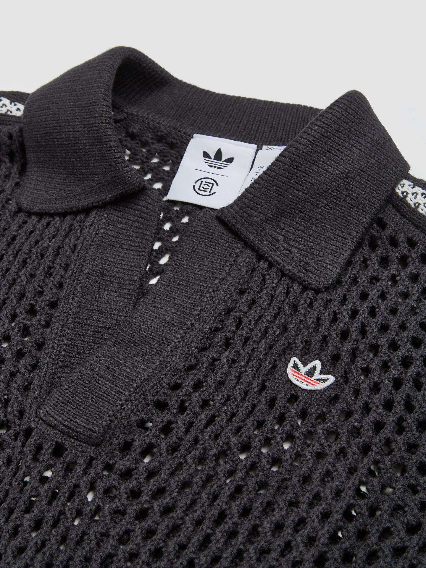 x CLOT Crochet Polo in Carbon