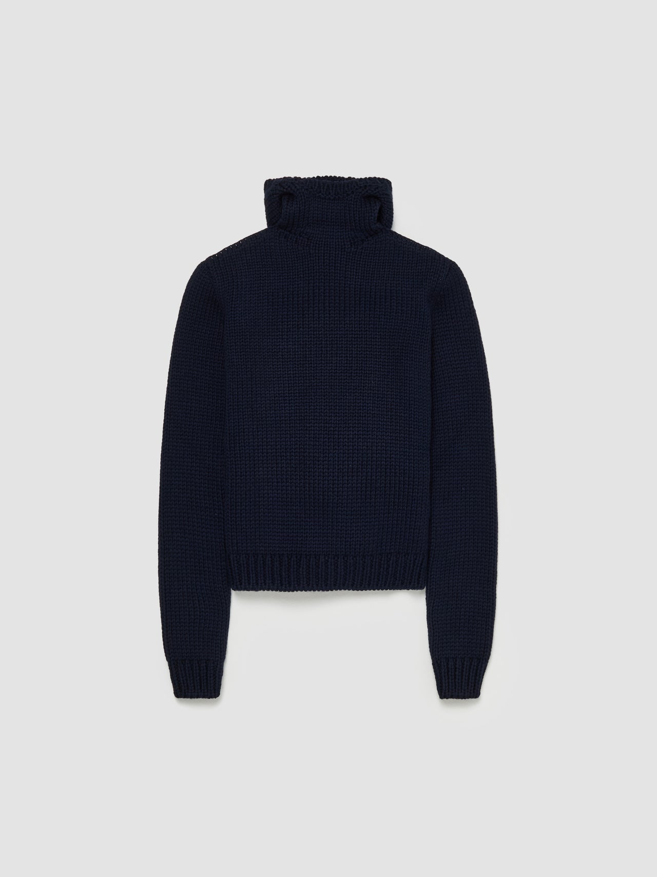 Knit Hoodie in Navy