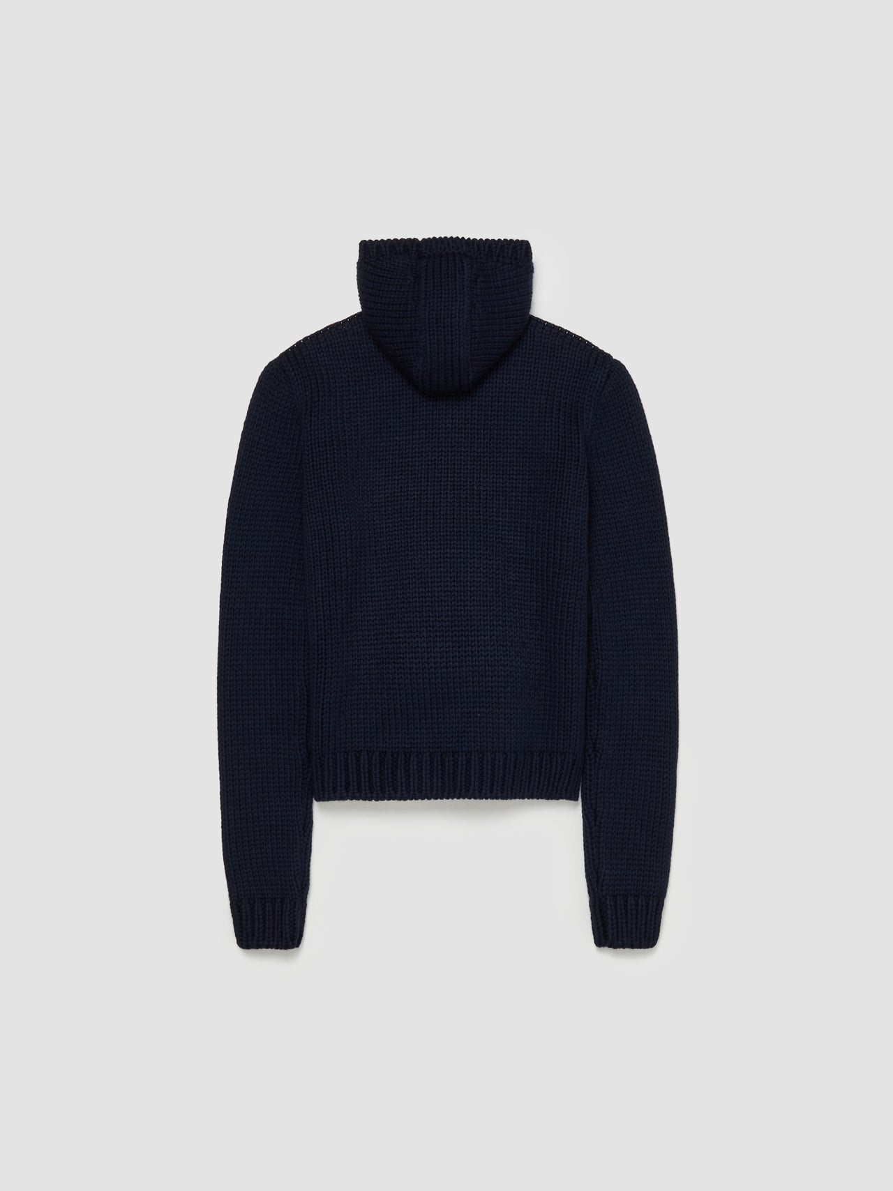 Knit Hoodie in Navy