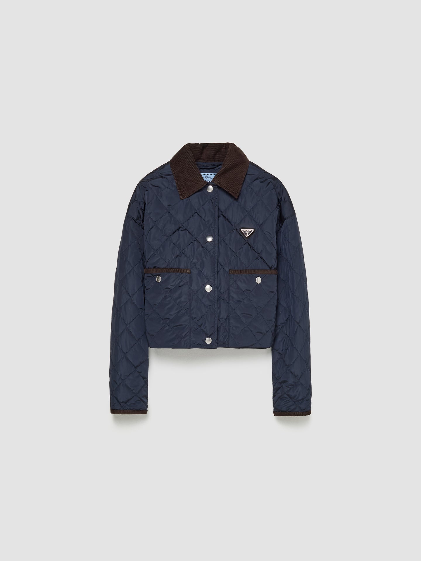 Quilted Down Jacket in Navy