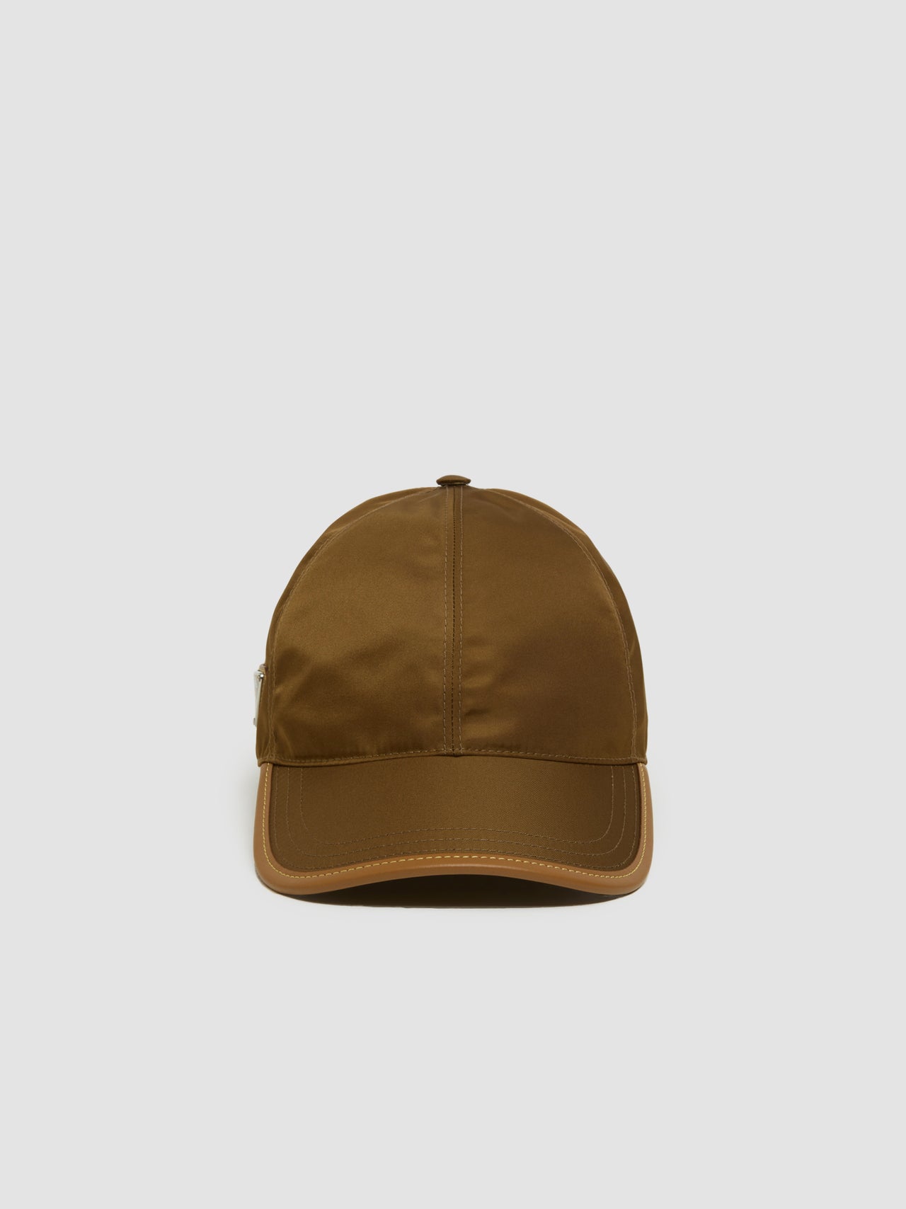 Re-Nylon and Leather Baseball Cap in Cork