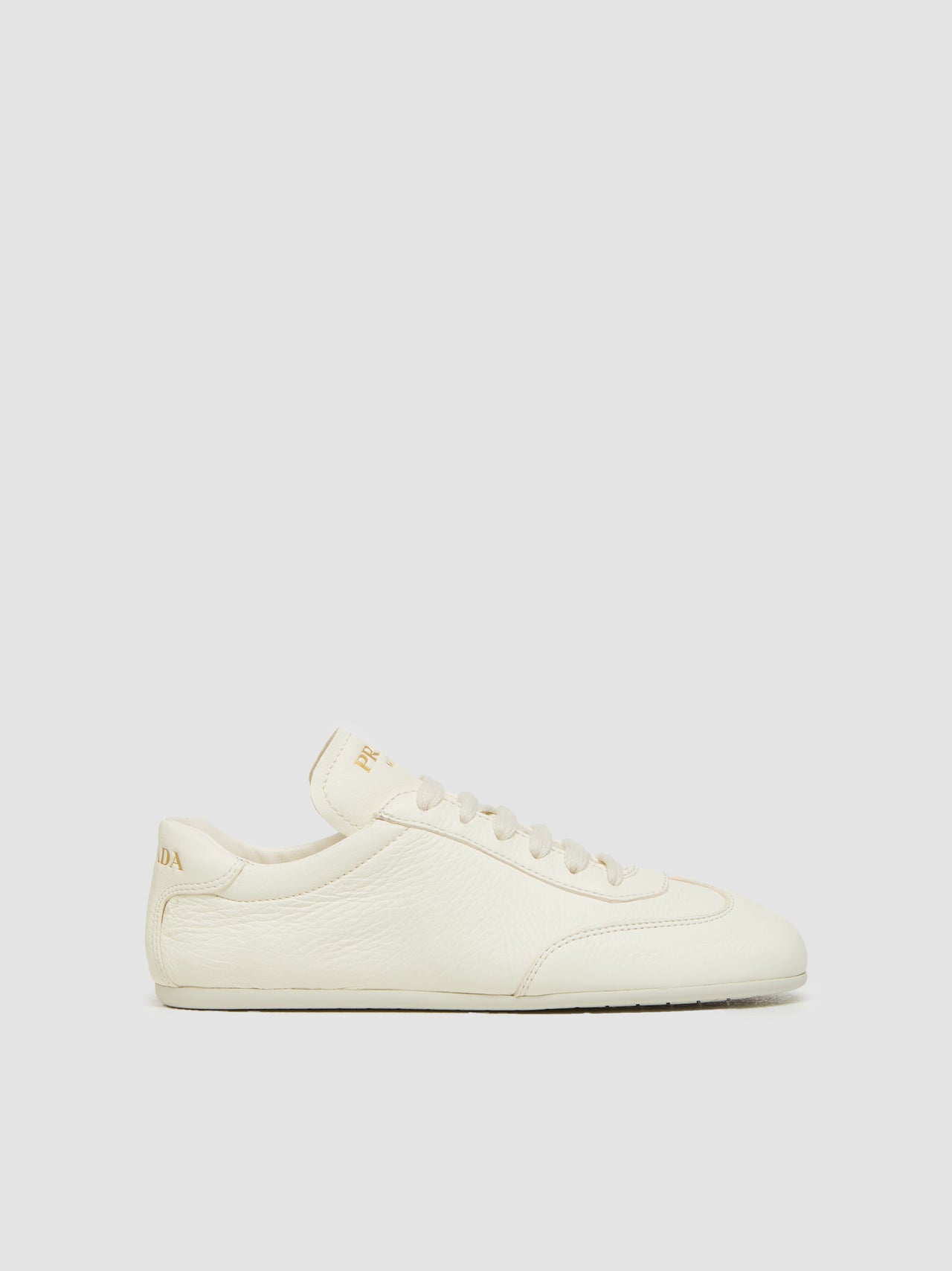 Leather Sneaker in Ivory