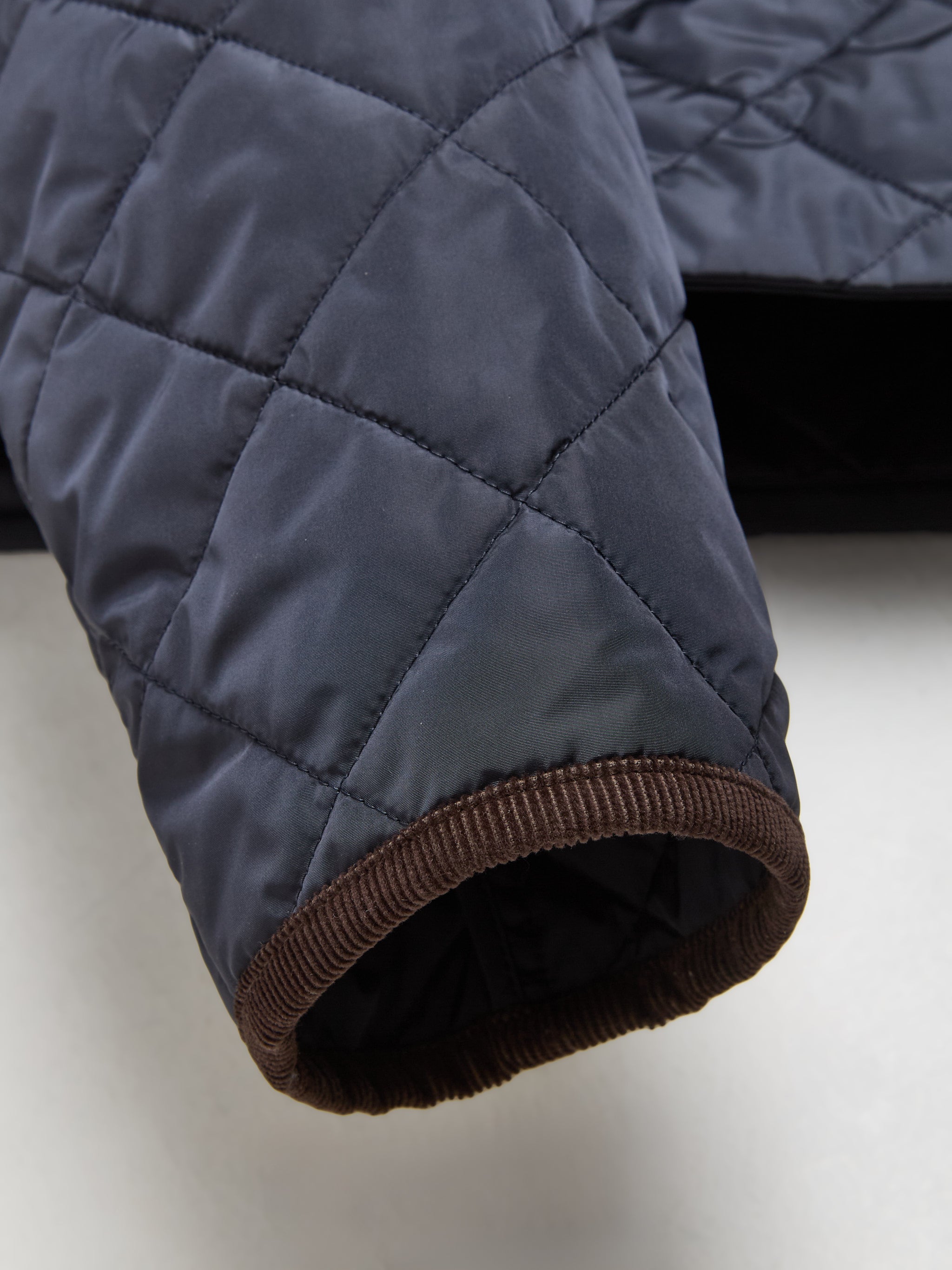 Quilted Down Jacket in Navy