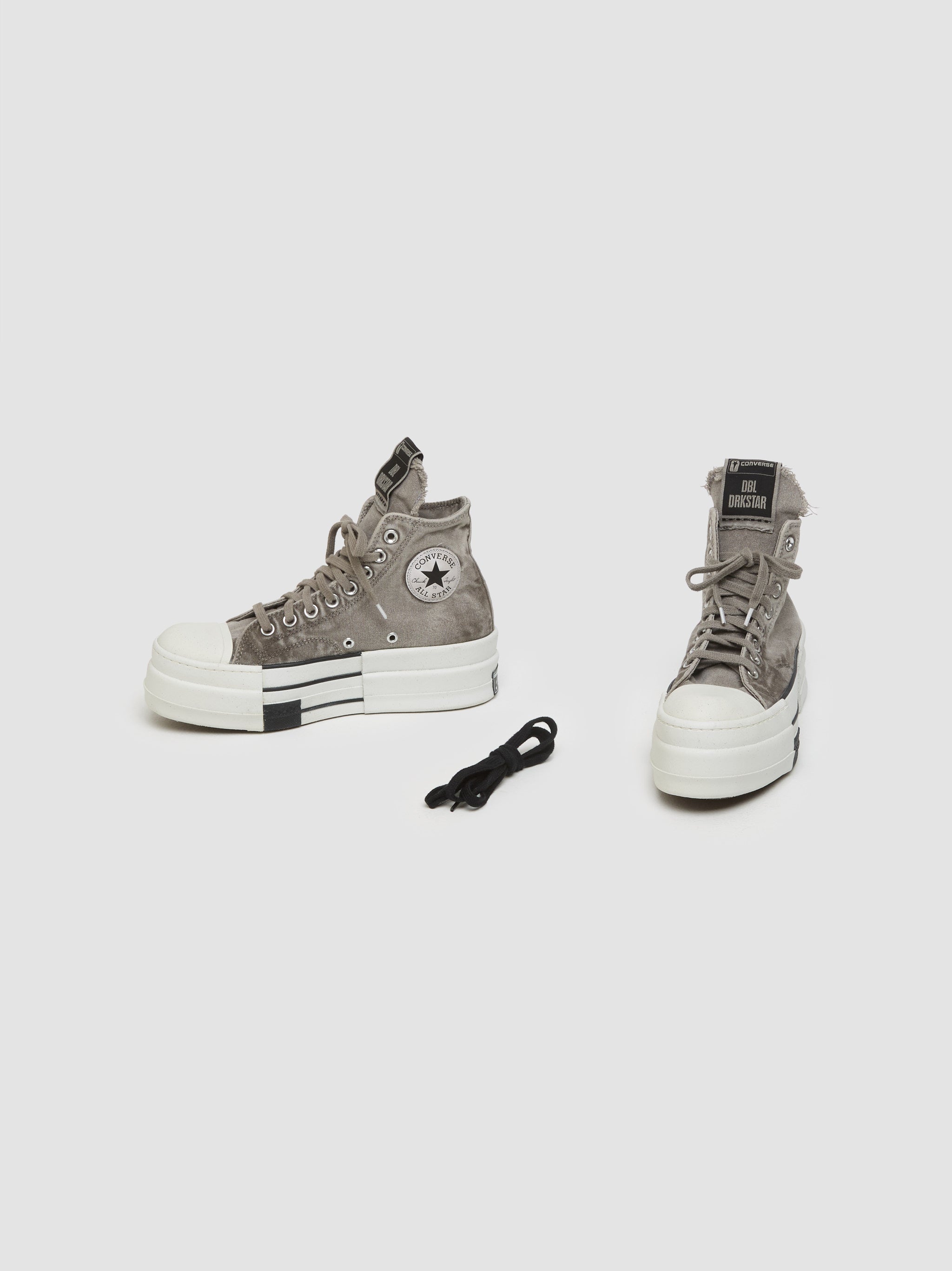 x DRKSHDW DBL DRKSTAR Chuck Taylor Hi Sneaker in Concrete