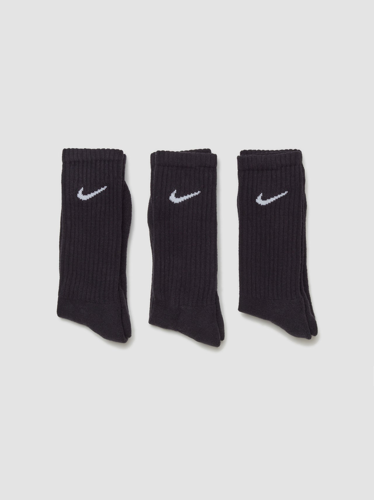 Cushioned Crew 3-Pack Socks in Black