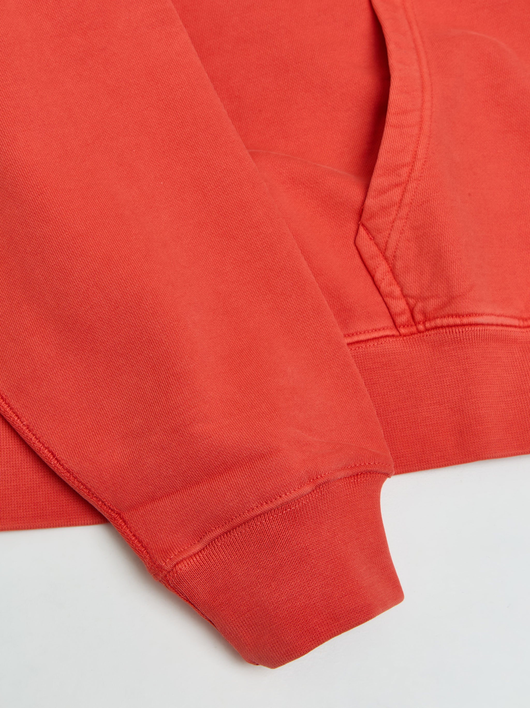 x Stüssy Full-Zip Fleece Hoodie in Habanero