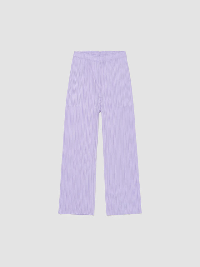 Basic Pleated Pants in Lilac