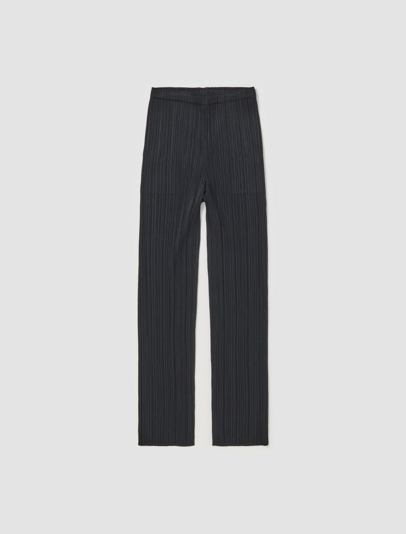 High-Waist Tapered Leg Trousers in Black